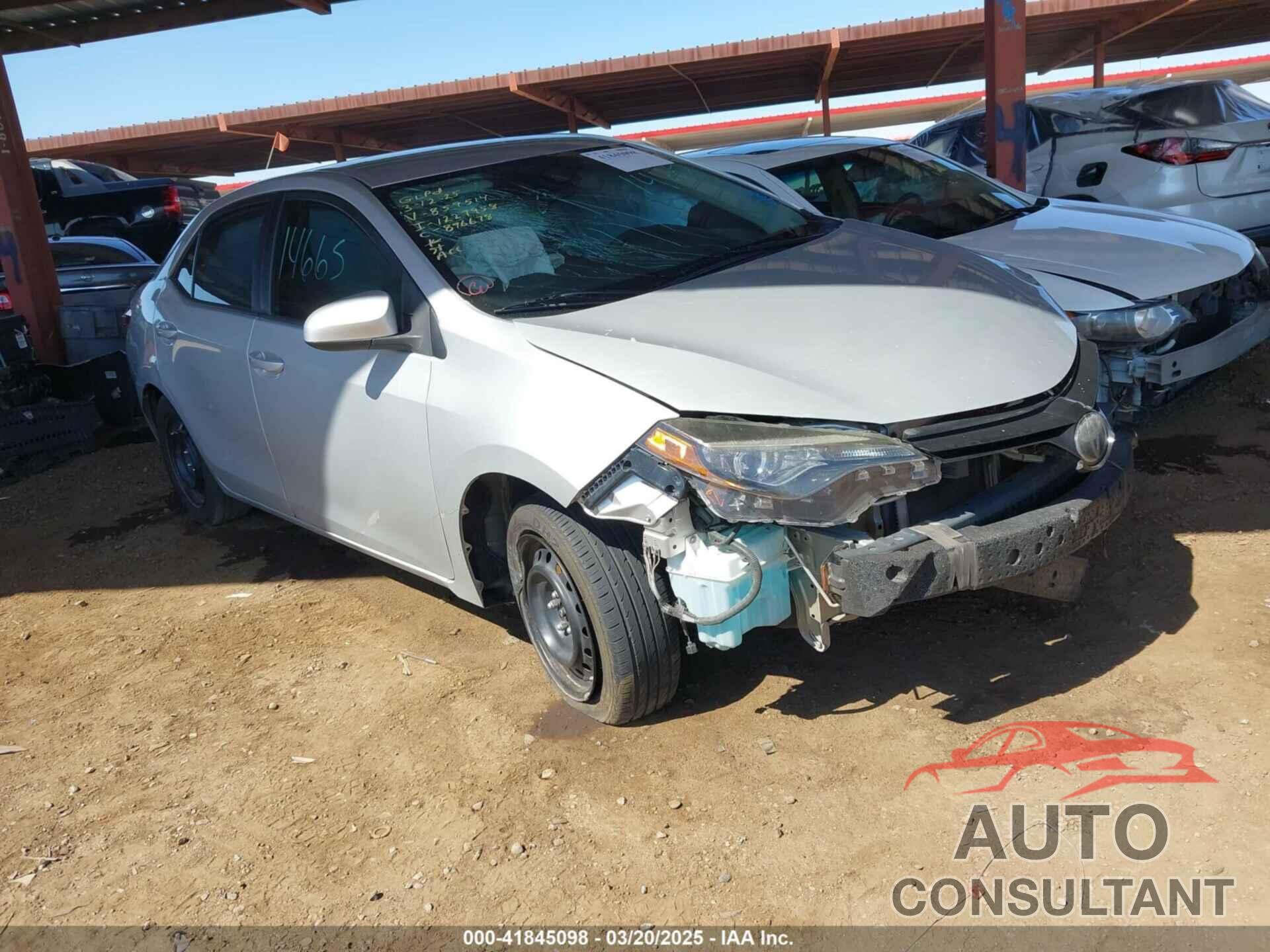 TOYOTA COROLLA 2019 - 5YFBURHE3KP859514