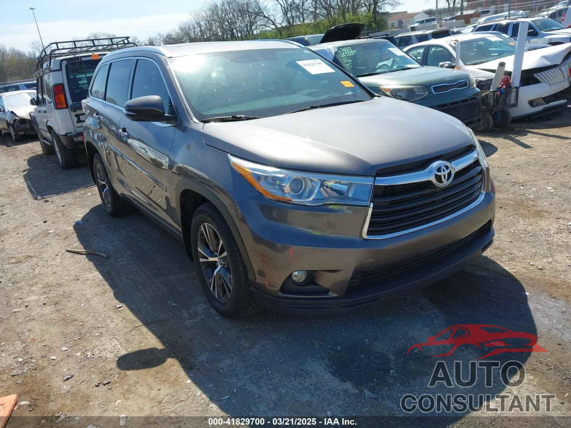 TOYOTA HIGHLANDER 2016 - 5TDKKRFH4GS164038