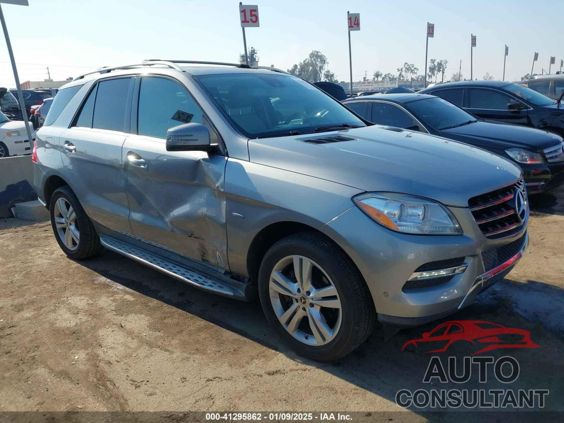 MERCEDES-BENZ ML 350 BLUETEC 2012 - 4JGDA2EB1CA056656
