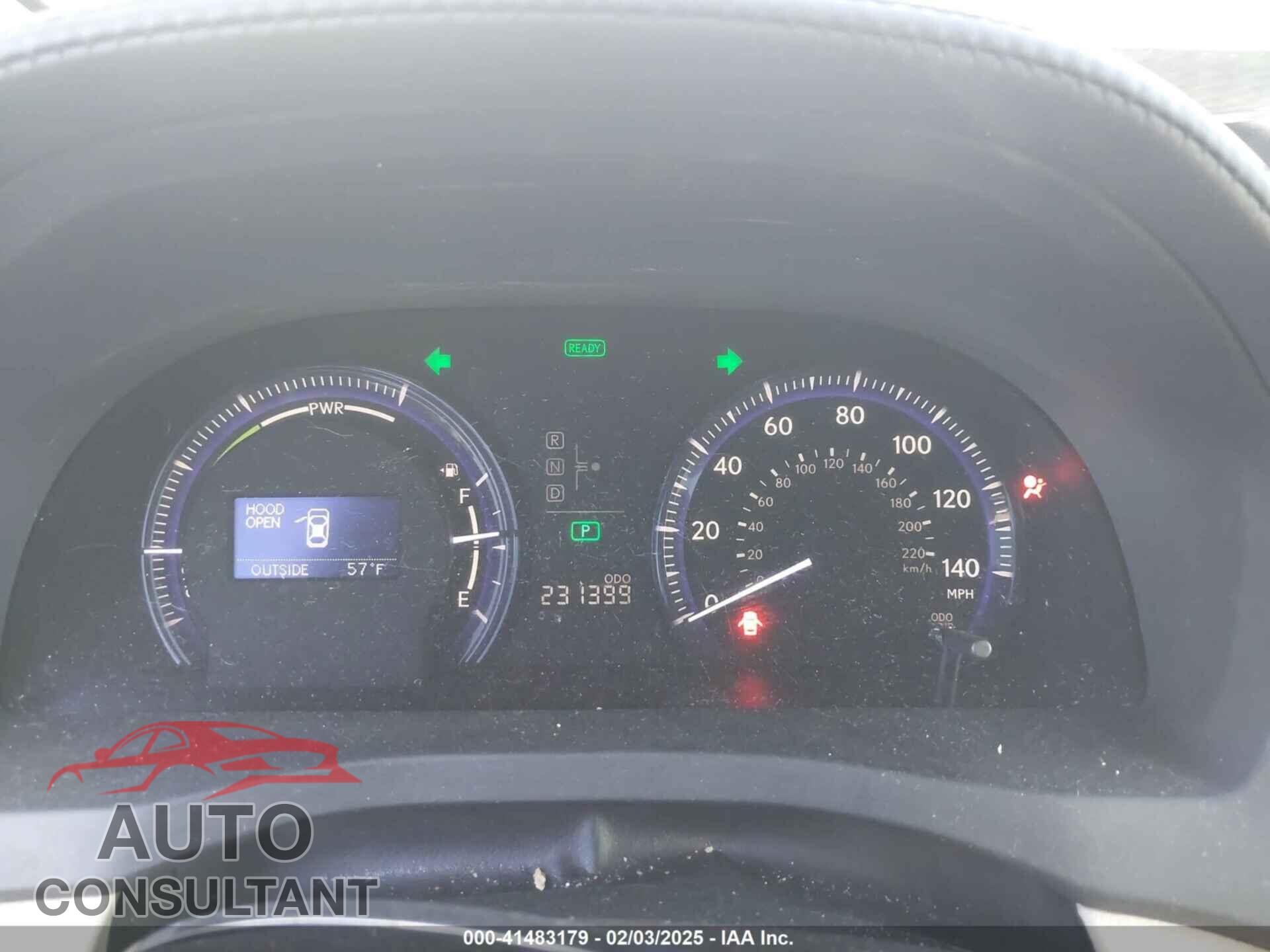 LEXUS HS 250H 2010 - JTHBB1BA3A2014574