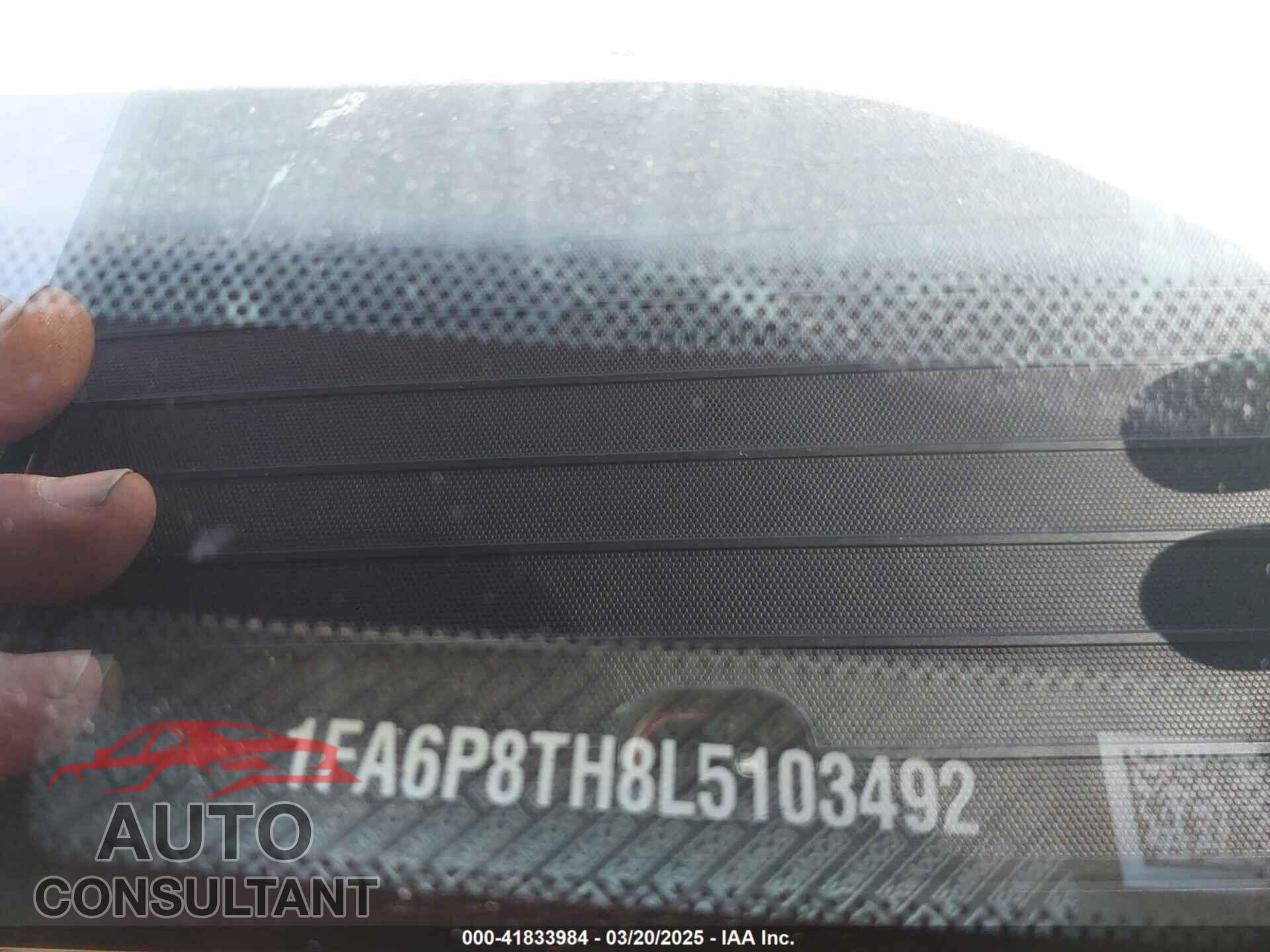FORD MUSTANG 2020 - 1FA6P8TH8L5103492