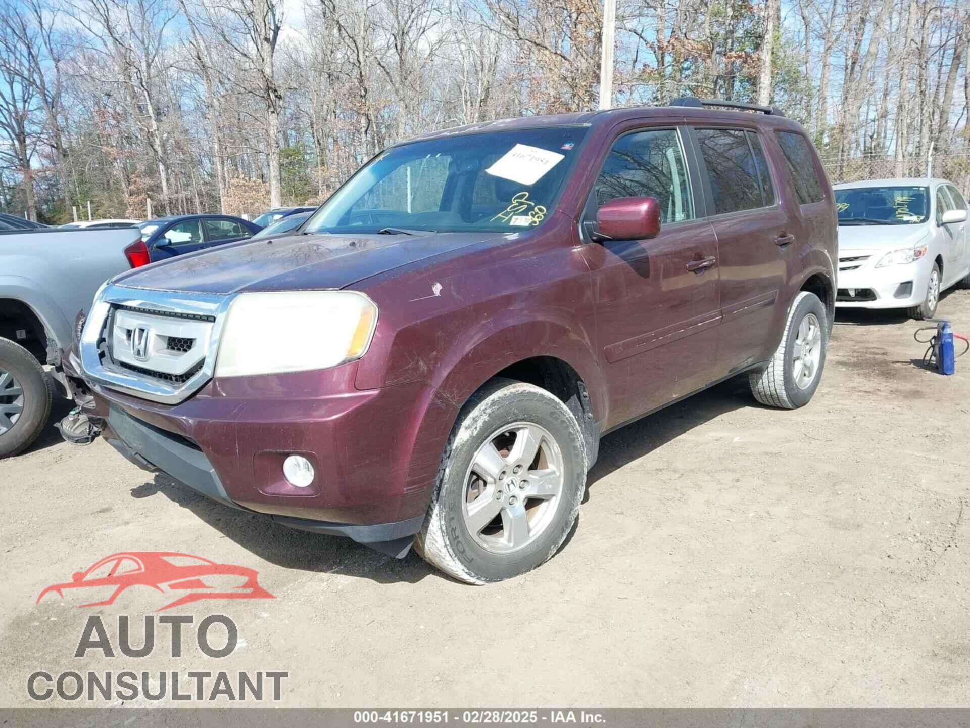 HONDA PILOT 2011 - 5FNYF4H75BB059592