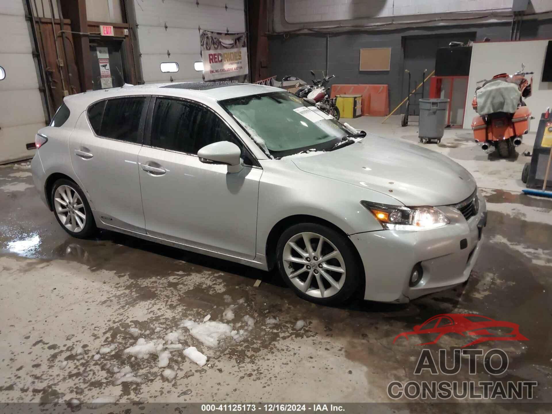 LEXUS CT 200H 2012 - JTHKD5BH5C2052177