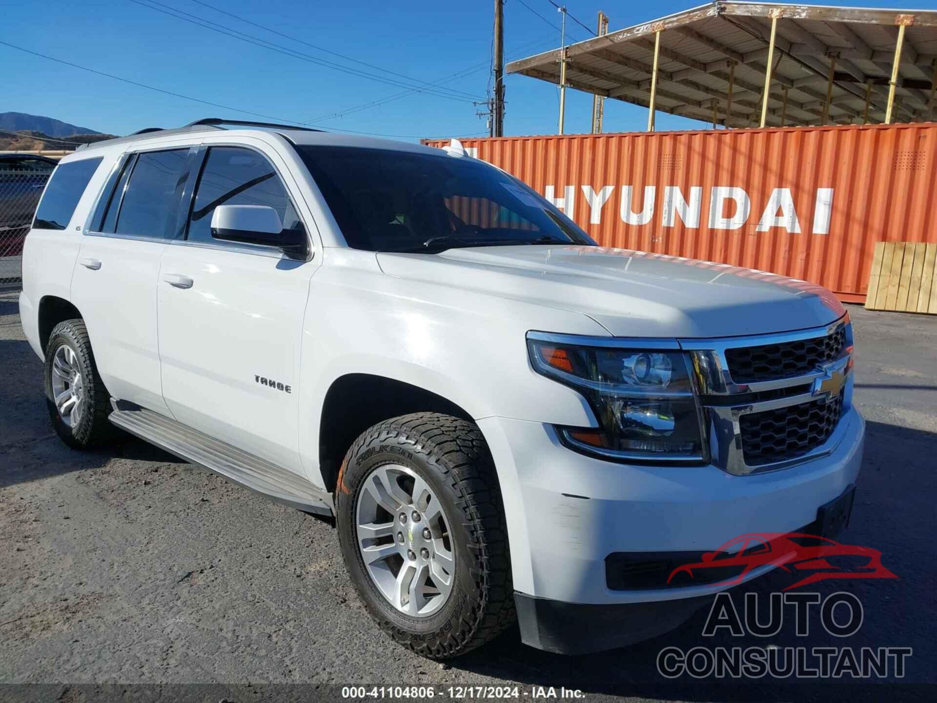 CHEVROLET TAHOE 2016 - 1GNSCAECXGR110916