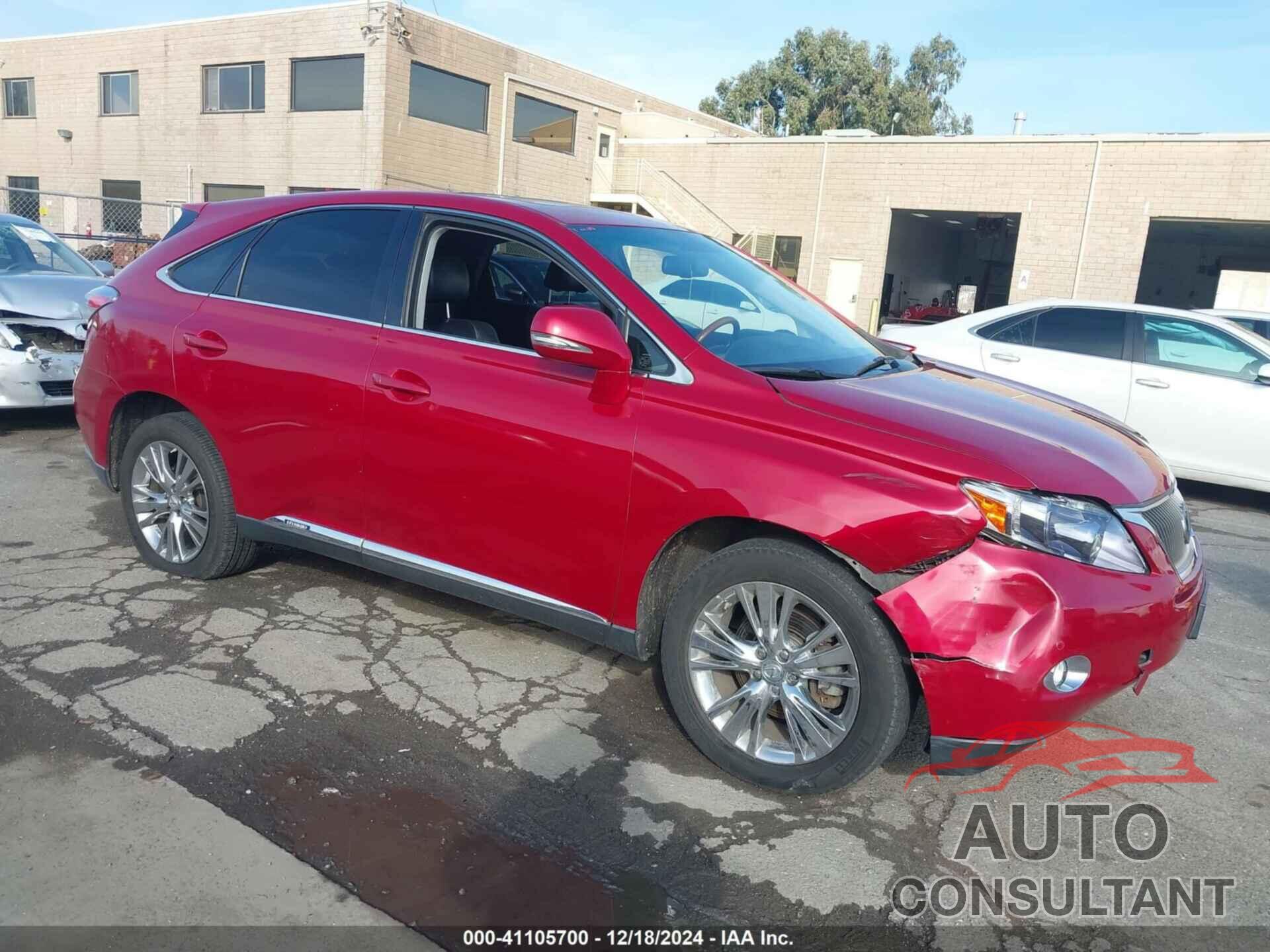 LEXUS RX 450H 2010 - JTJZB1BAXA2003035