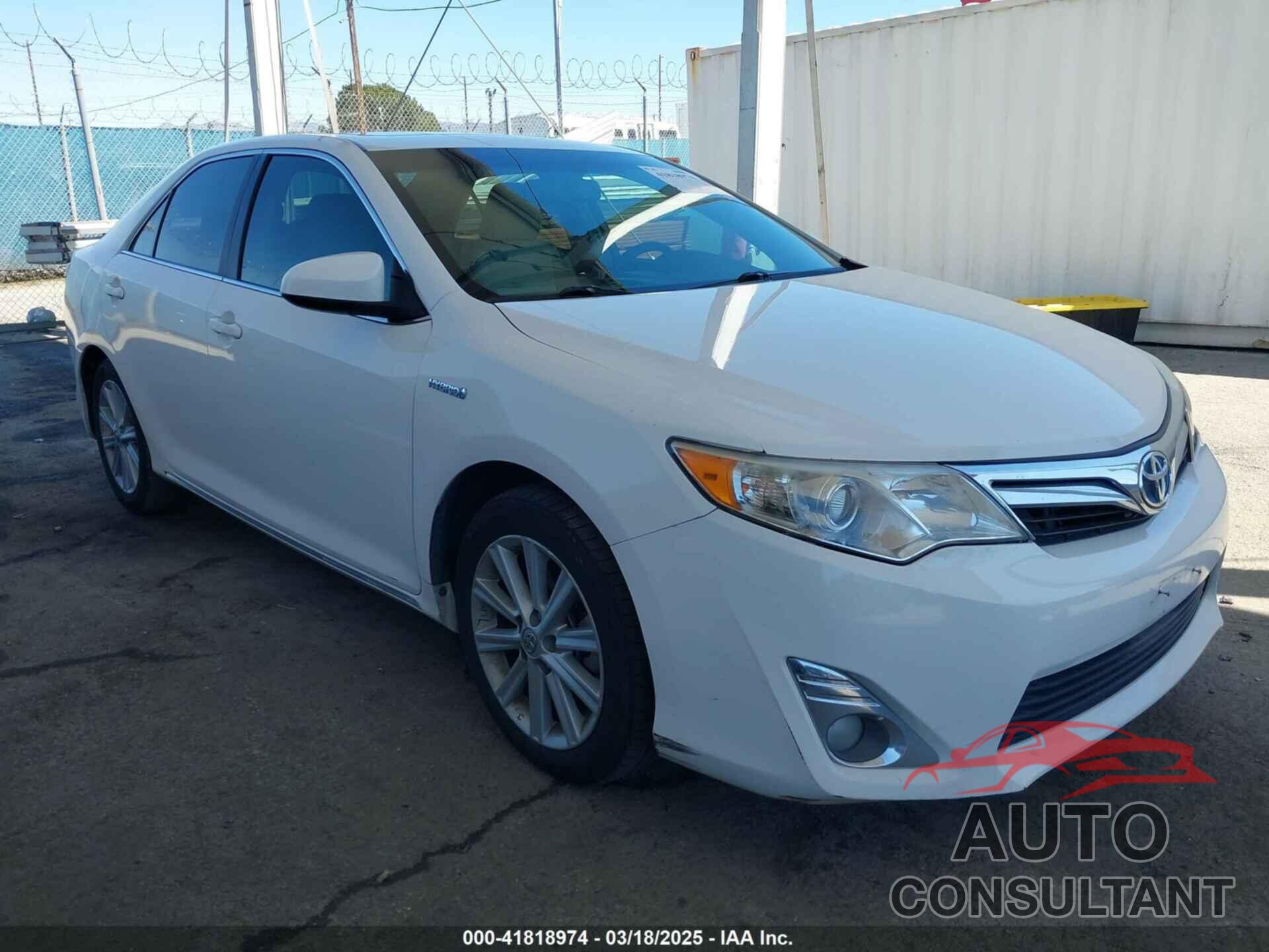 TOYOTA CAMRY HYBRID 2013 - 4T1BD1FK2DU075207