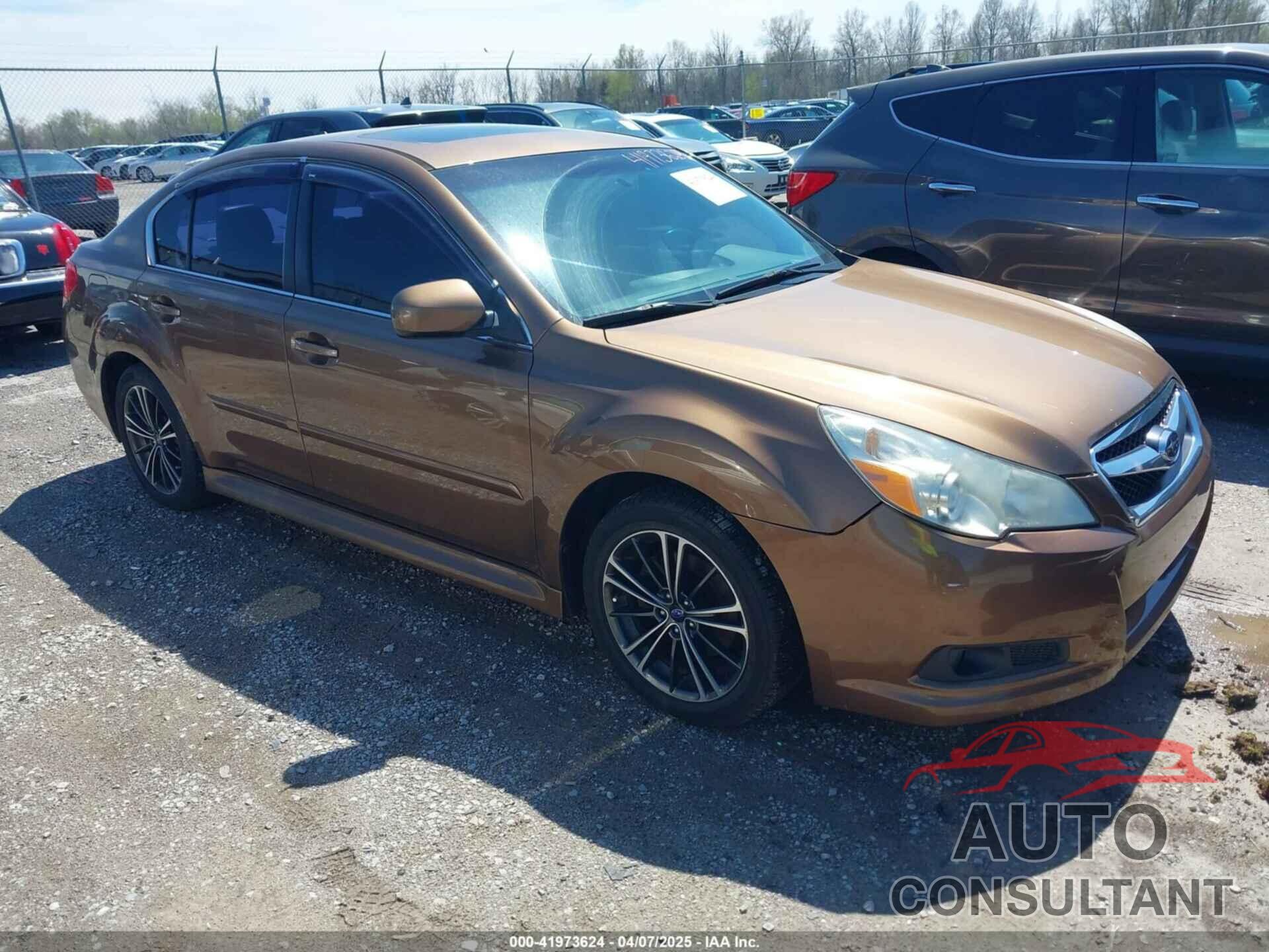 SUBARU LEGACY 2012 - 4S3BMBK62C3014396