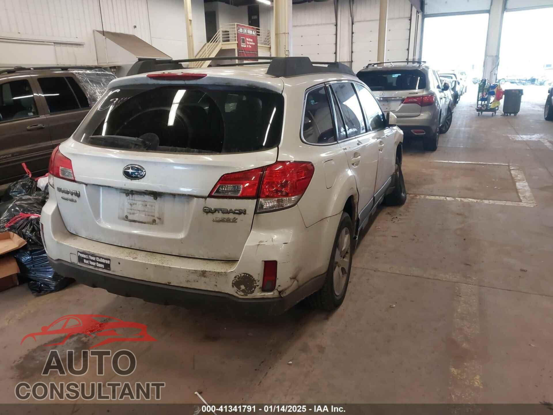 SUBARU OUTBACK 2012 - 4S4BRBBC9C3215585