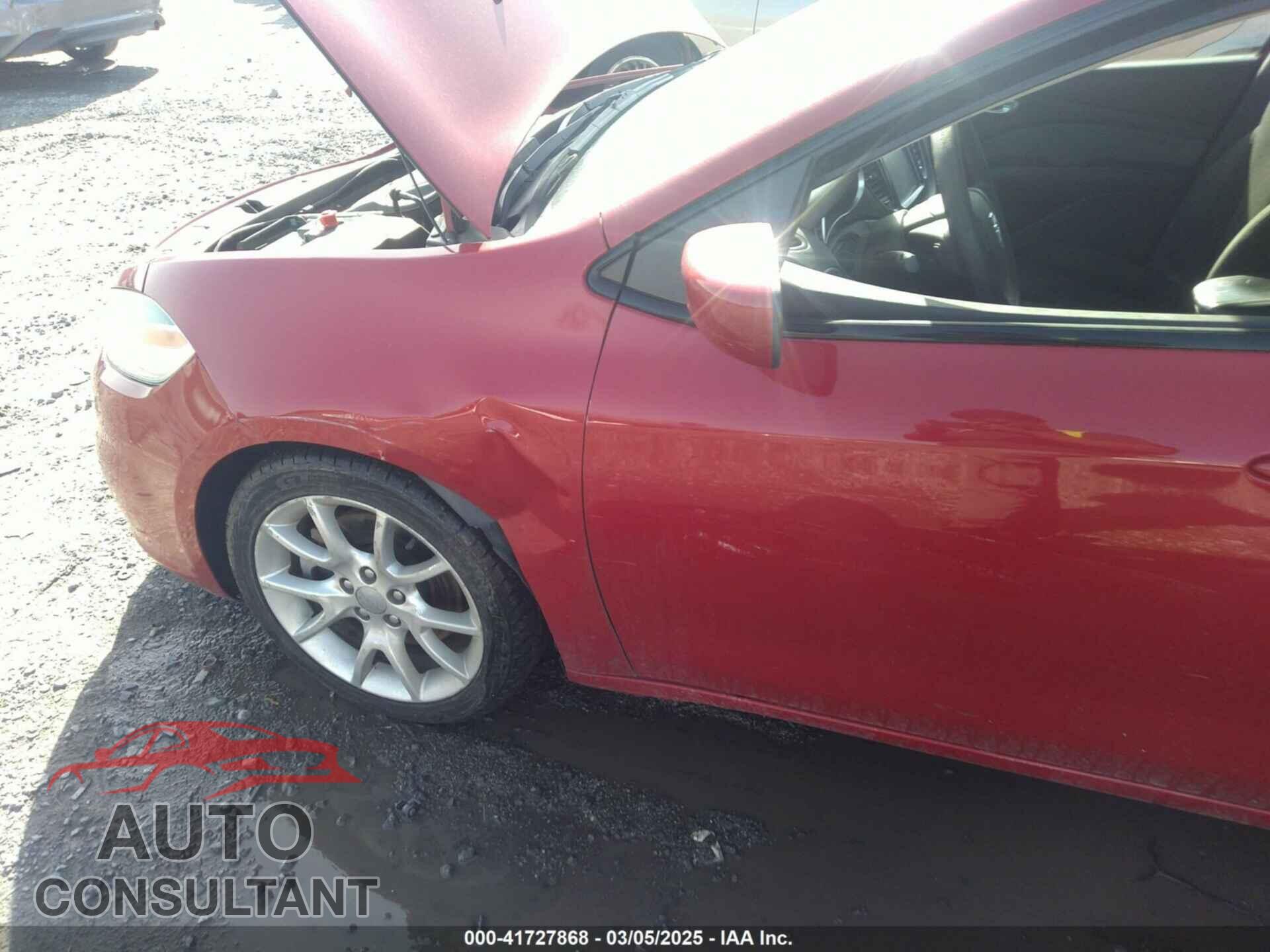 DODGE DART 2013 - 1C3CDFBA5DD337227