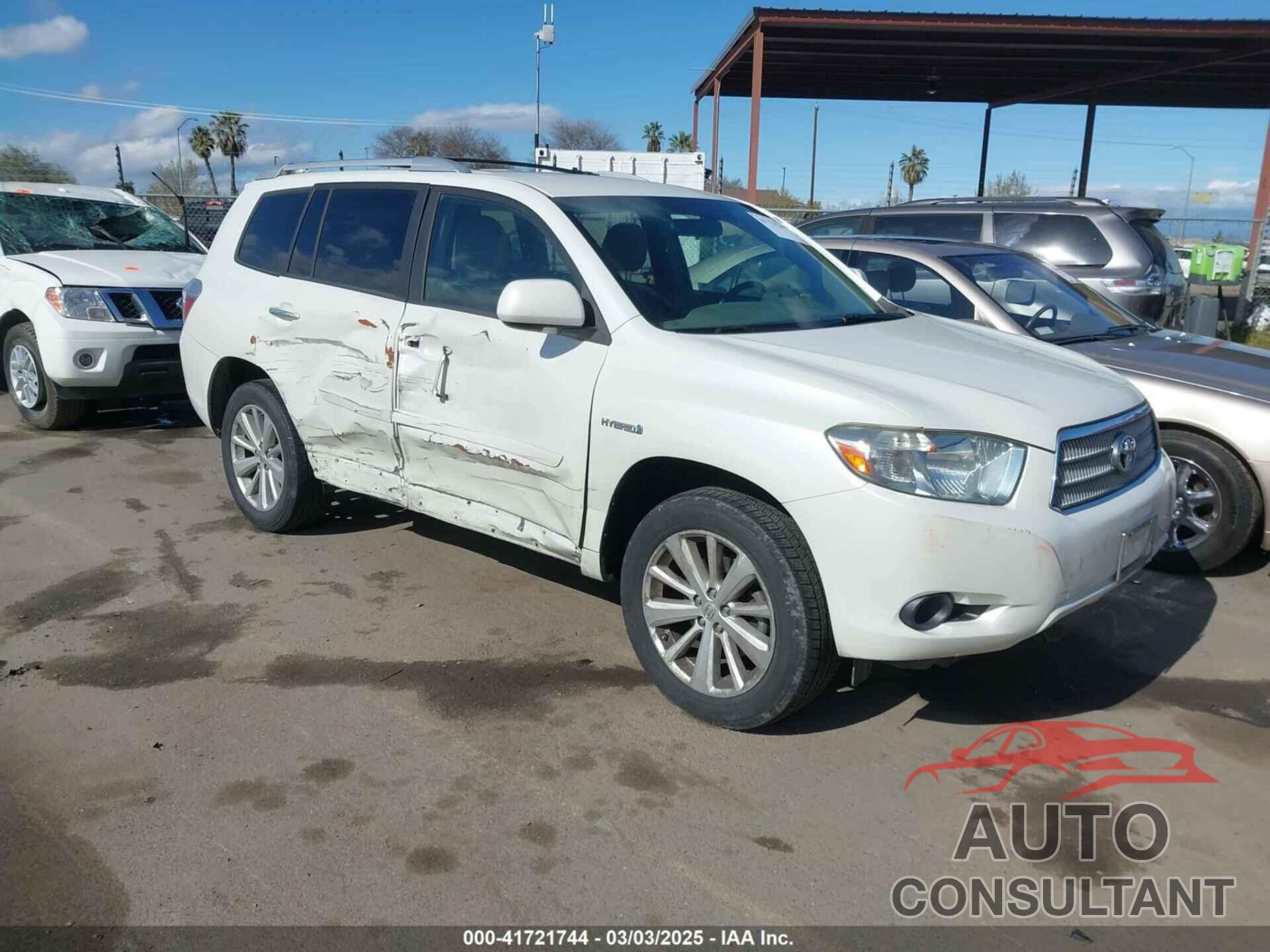 TOYOTA HIGHLANDER HYBRID 2010 - JTEBW3EH3A2043210