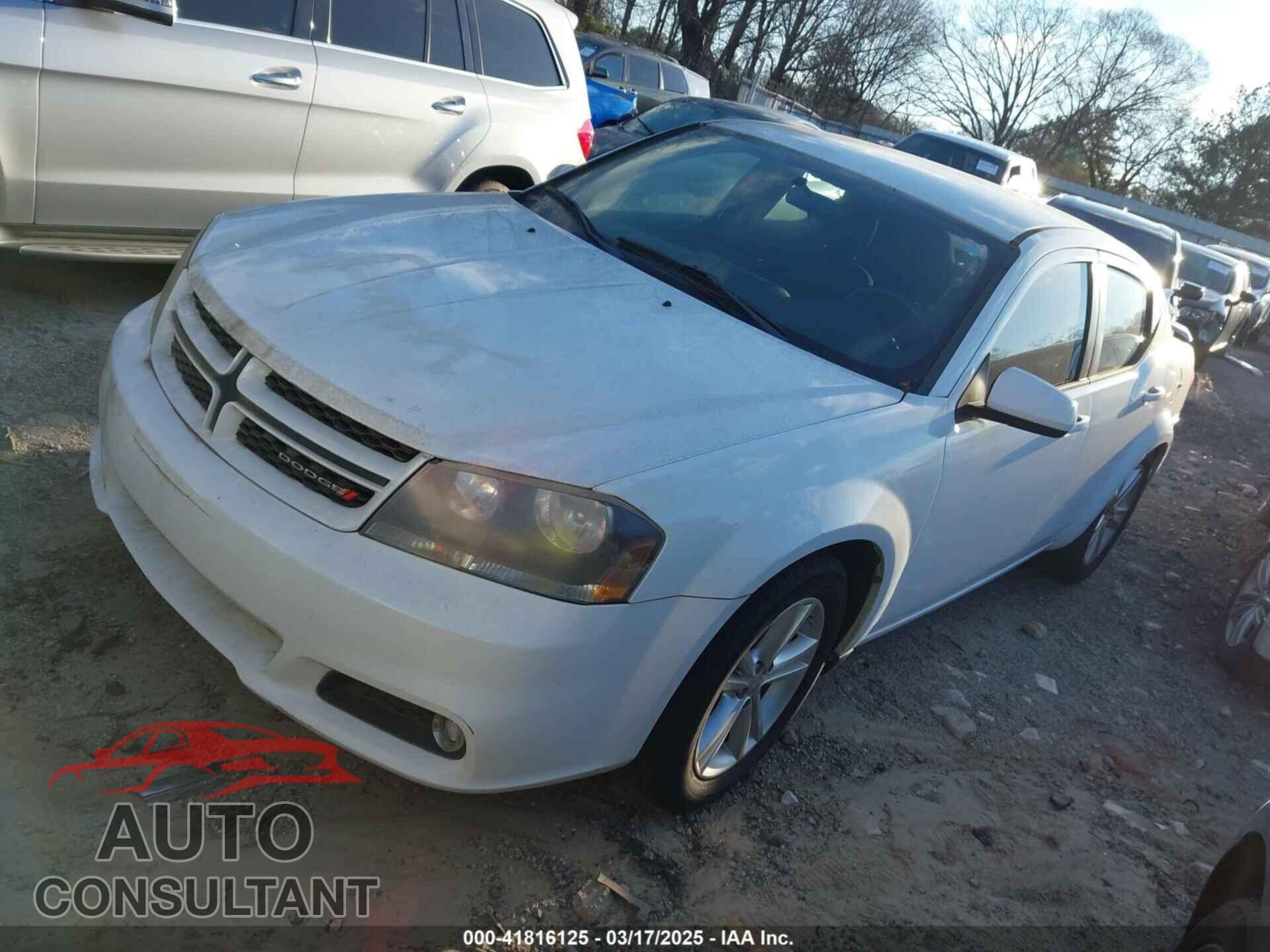 DODGE AVENGER 2013 - 1C3CDZCB0DN519663