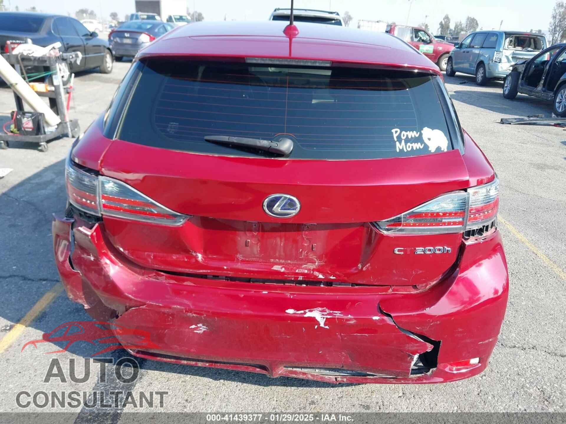 LEXUS CT 200H 2013 - JTHKD5BH9D2170055