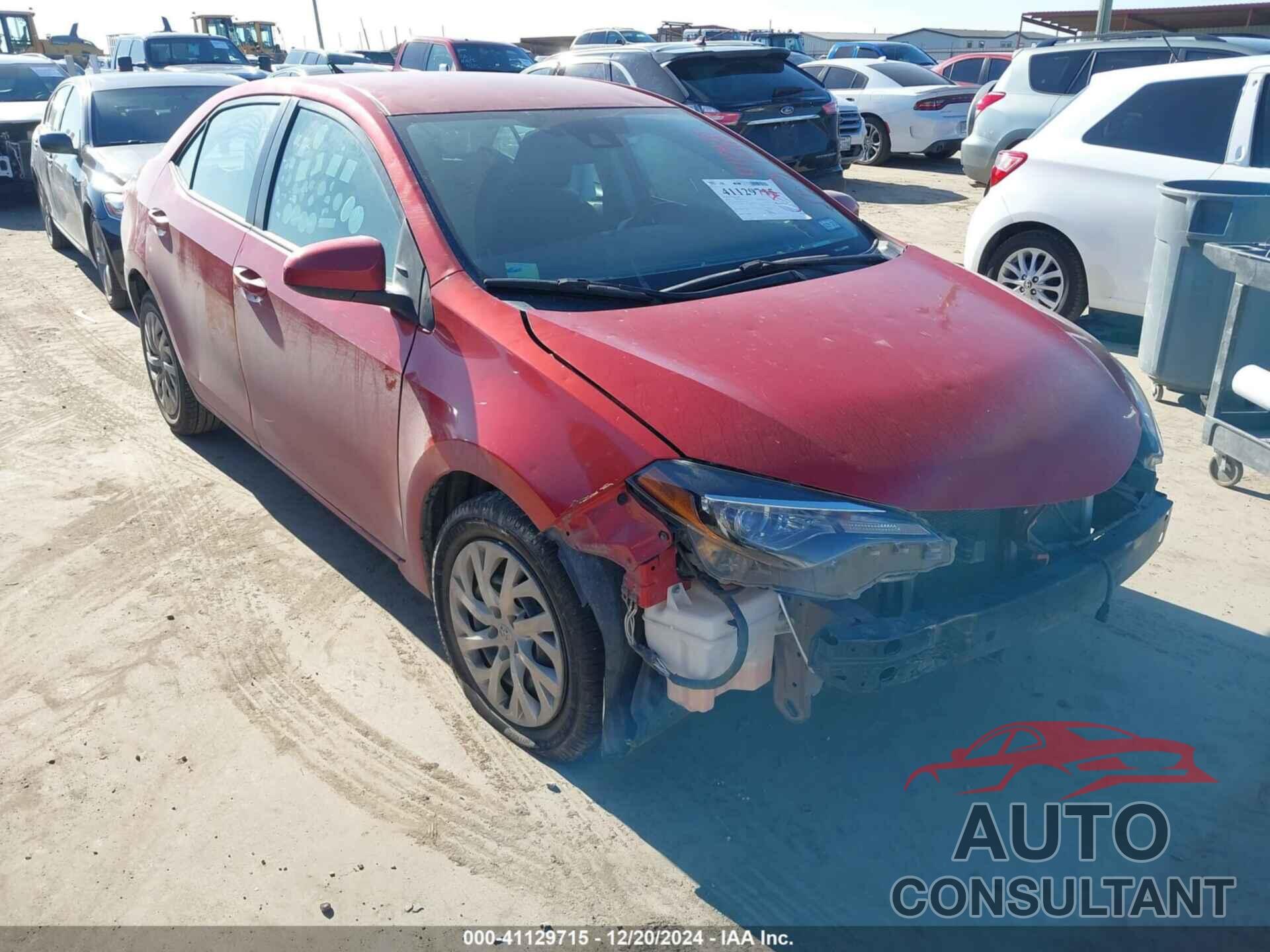 TOYOTA COROLLA 2019 - 5YFBURHE4KP871185