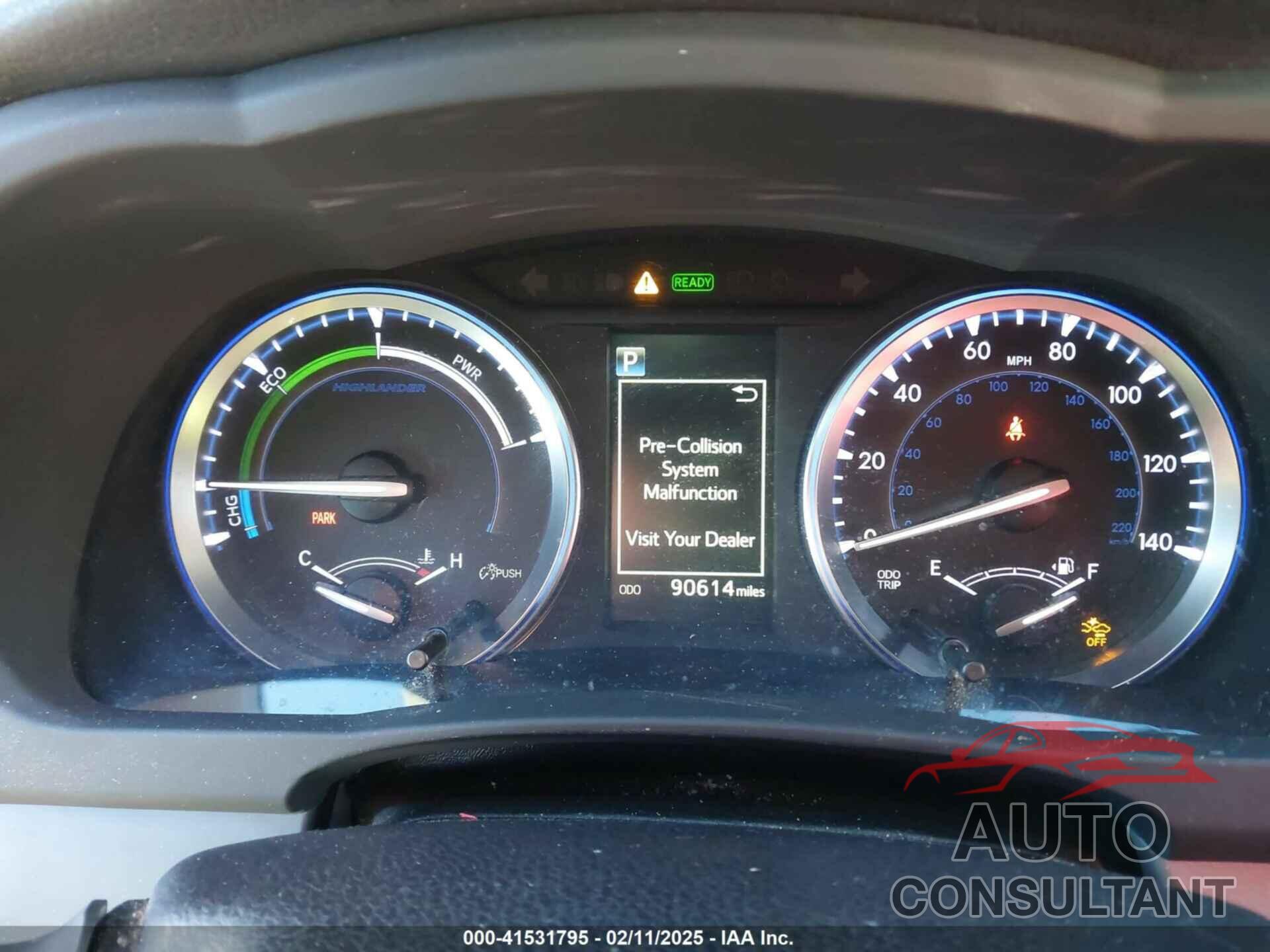 TOYOTA HIGHLANDER HYBRID 2017 - 5TDJGRFH6HS033398