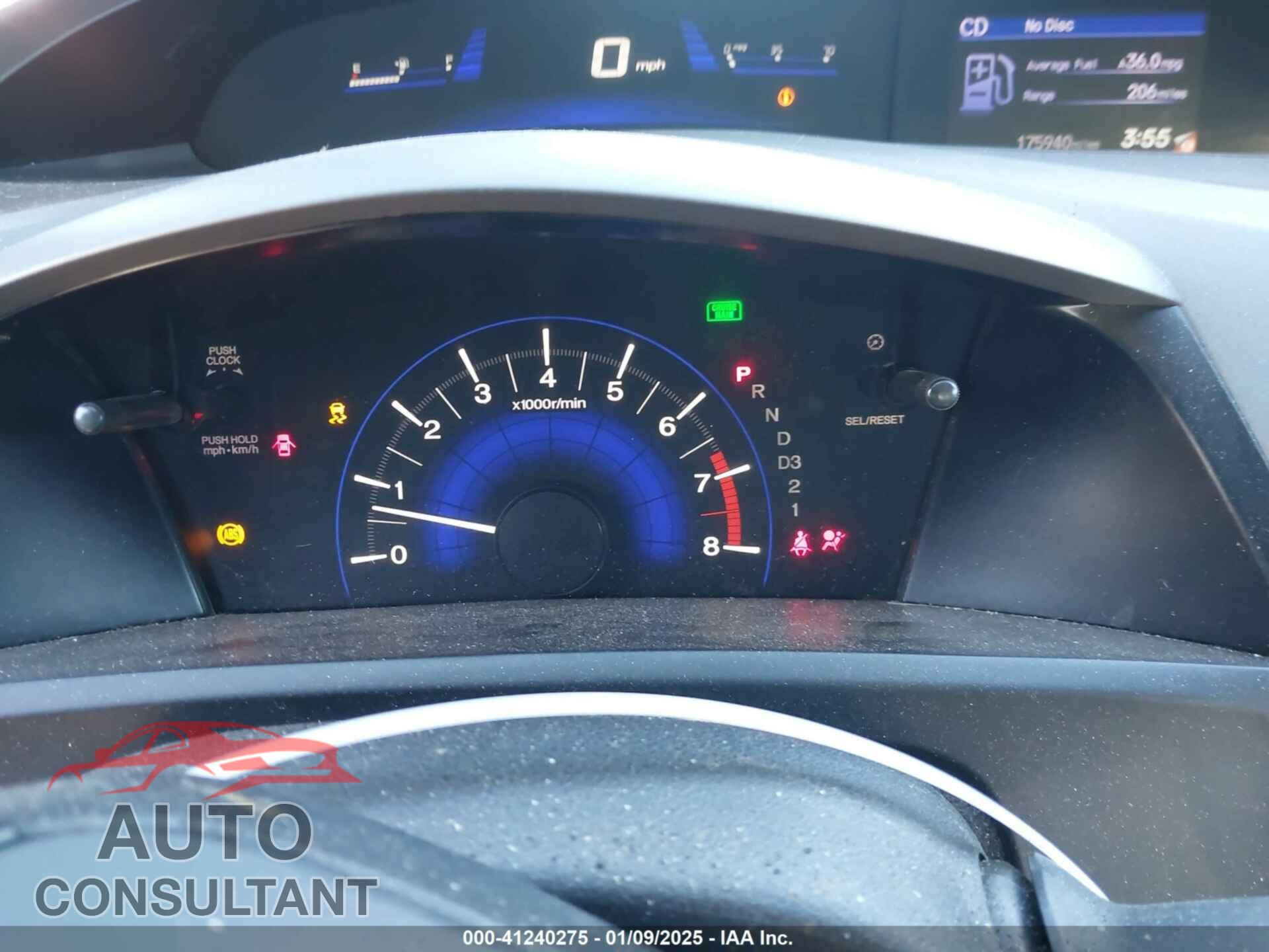 HONDA CIVIC 2012 - 19XFB2F52CE051546