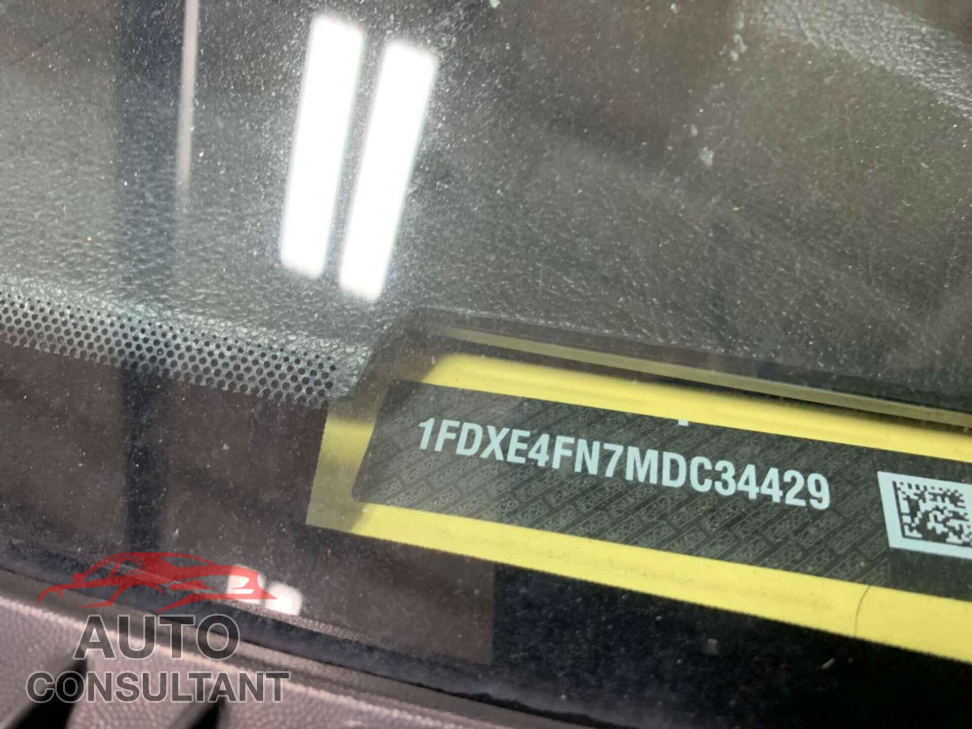 FORD E-450 CUTAWAY 2021 - 1FDXE4FN7MDC34429