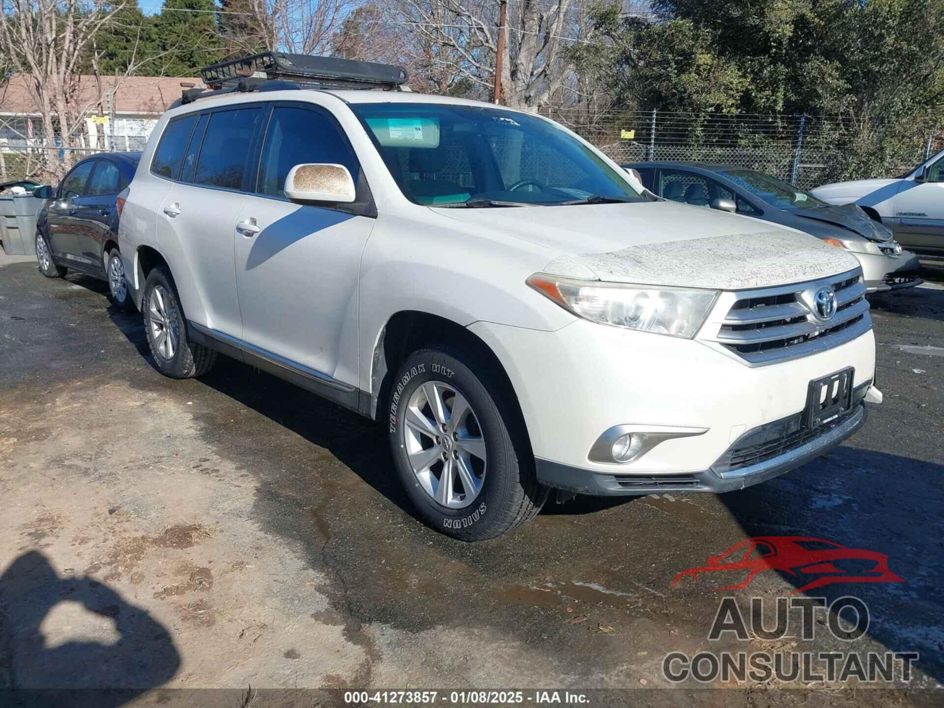 TOYOTA HIGHLANDER 2012 - 5TDZA3EH6CS026012