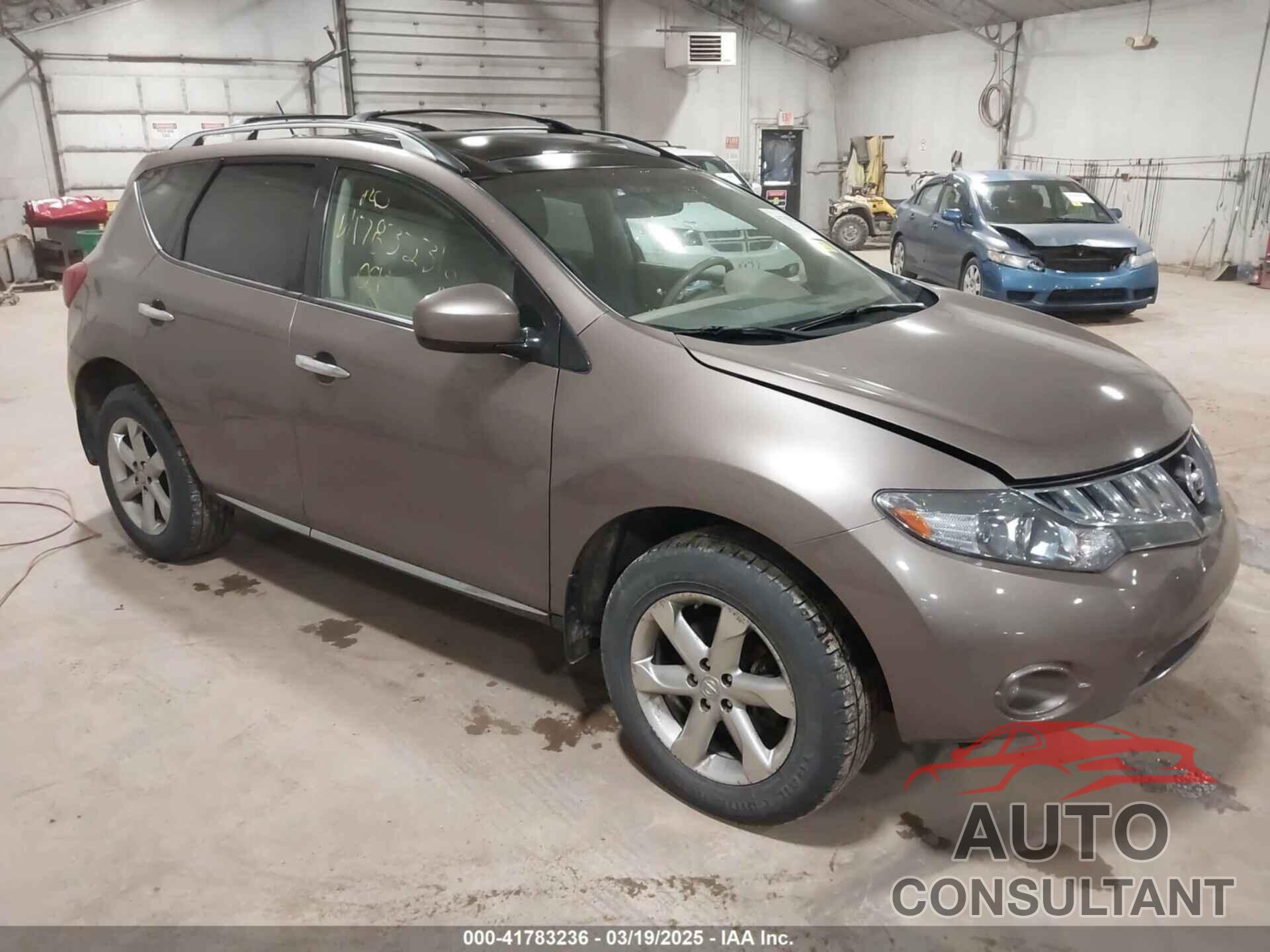 NISSAN MURANO 2009 - JN8AZ18W99W207669