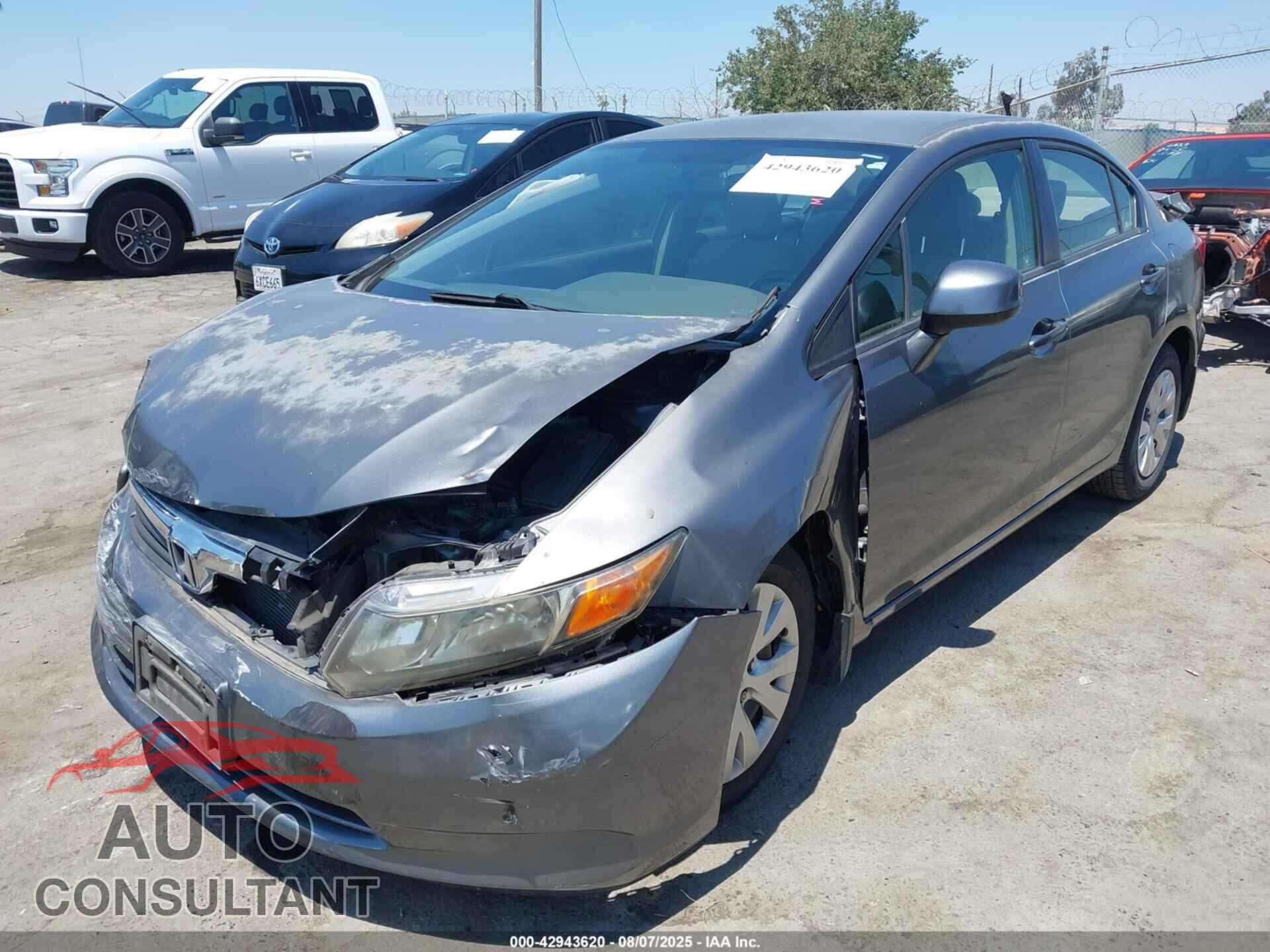 HONDA CIVIC 2012 - JHMFB2F58CS005215