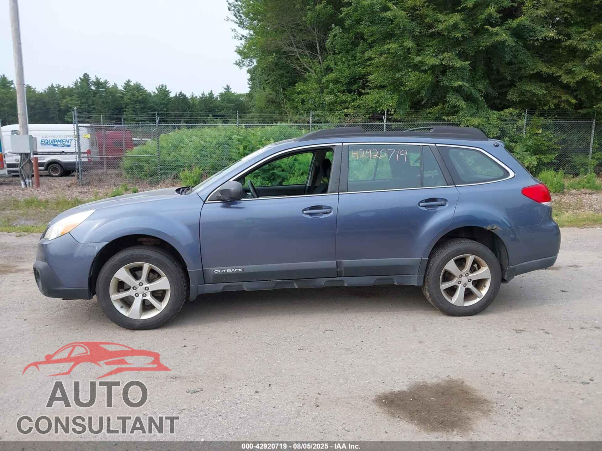 SUBARU OUTBACK 2014 - 4S4BRBAC5E3303375