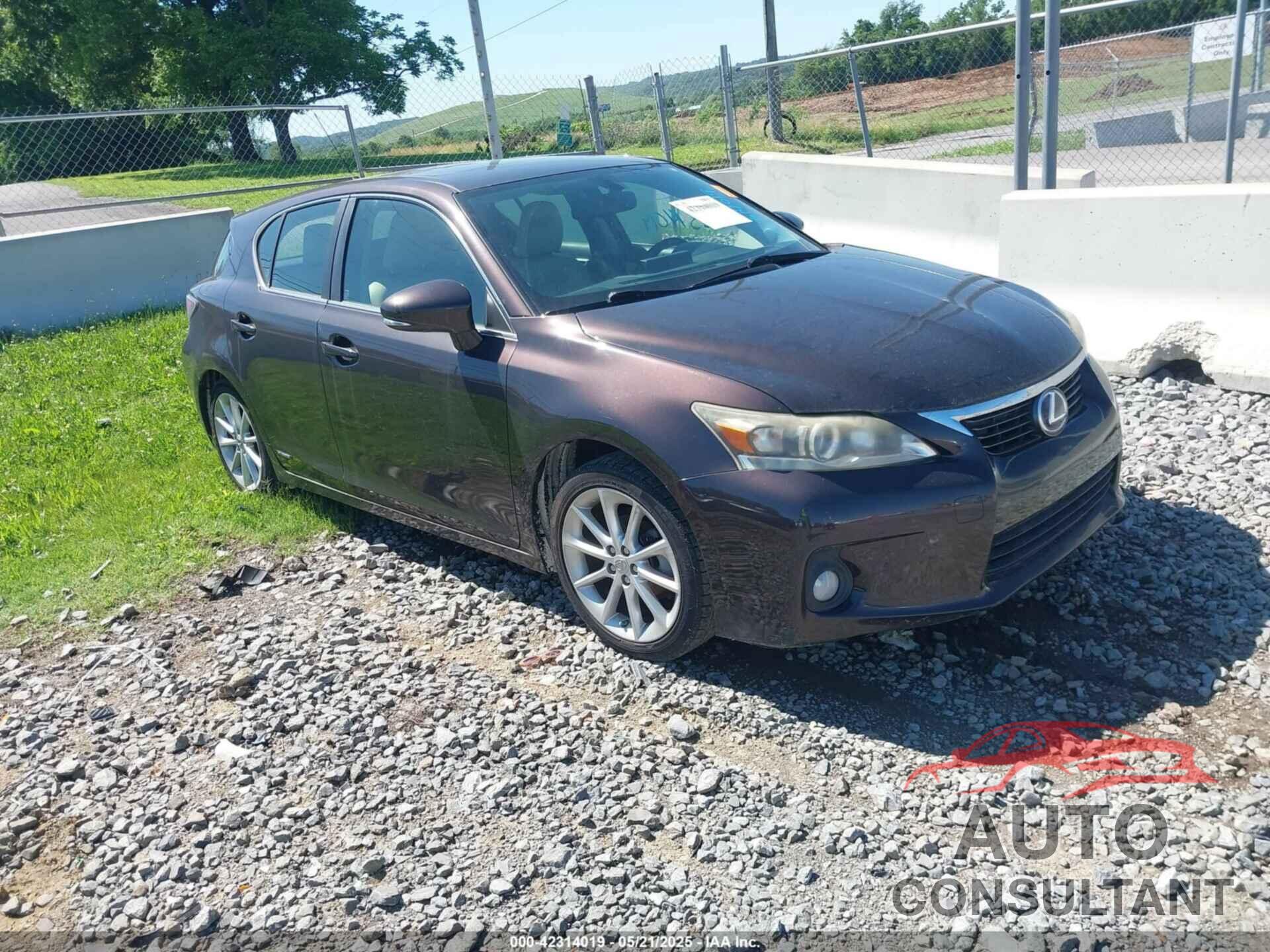 LEXUS CT 200H 2012 - JTHKD5BH1C2120958