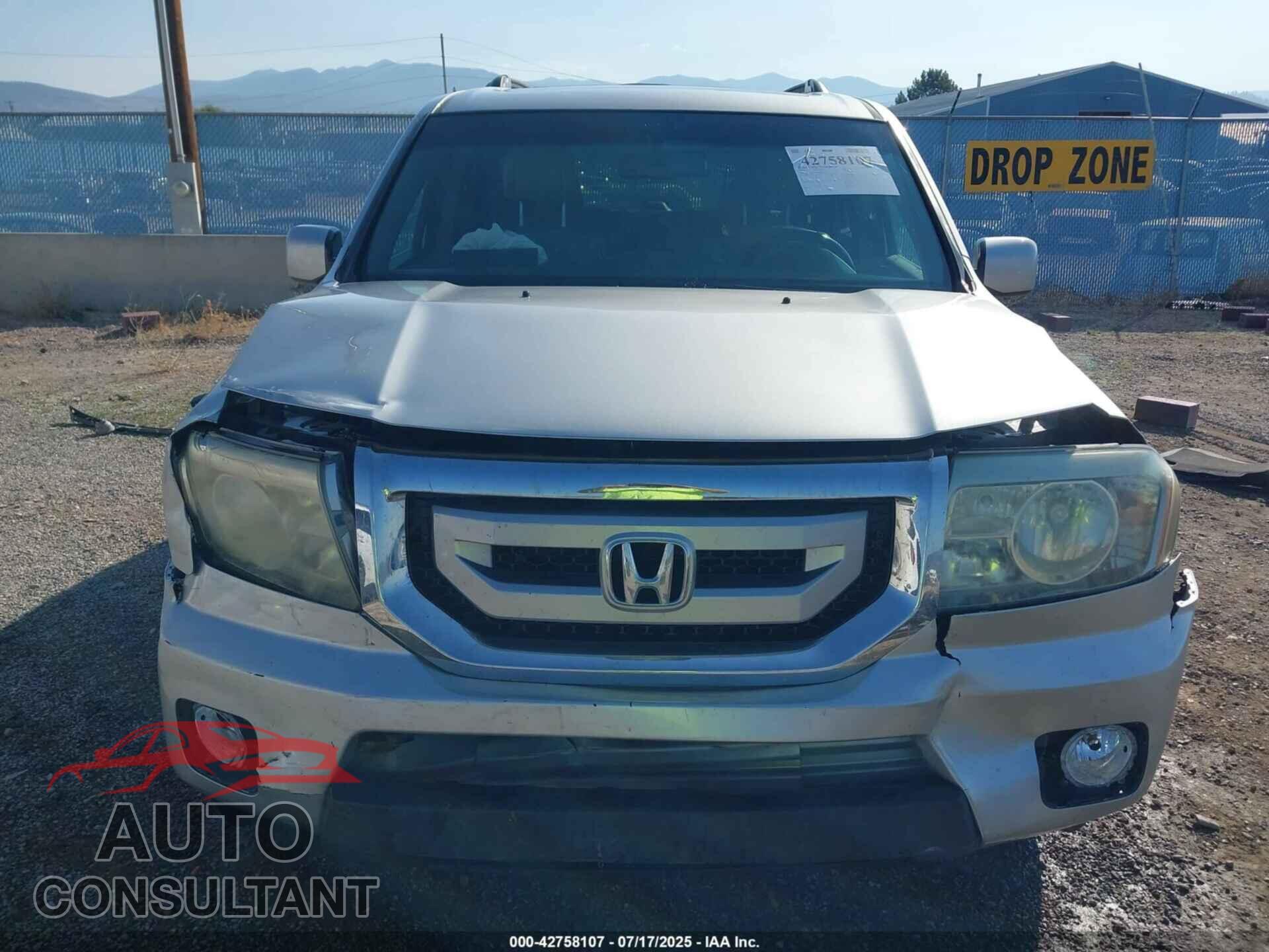 HONDA PILOT 2011 - 5FNYF4H67BB036791