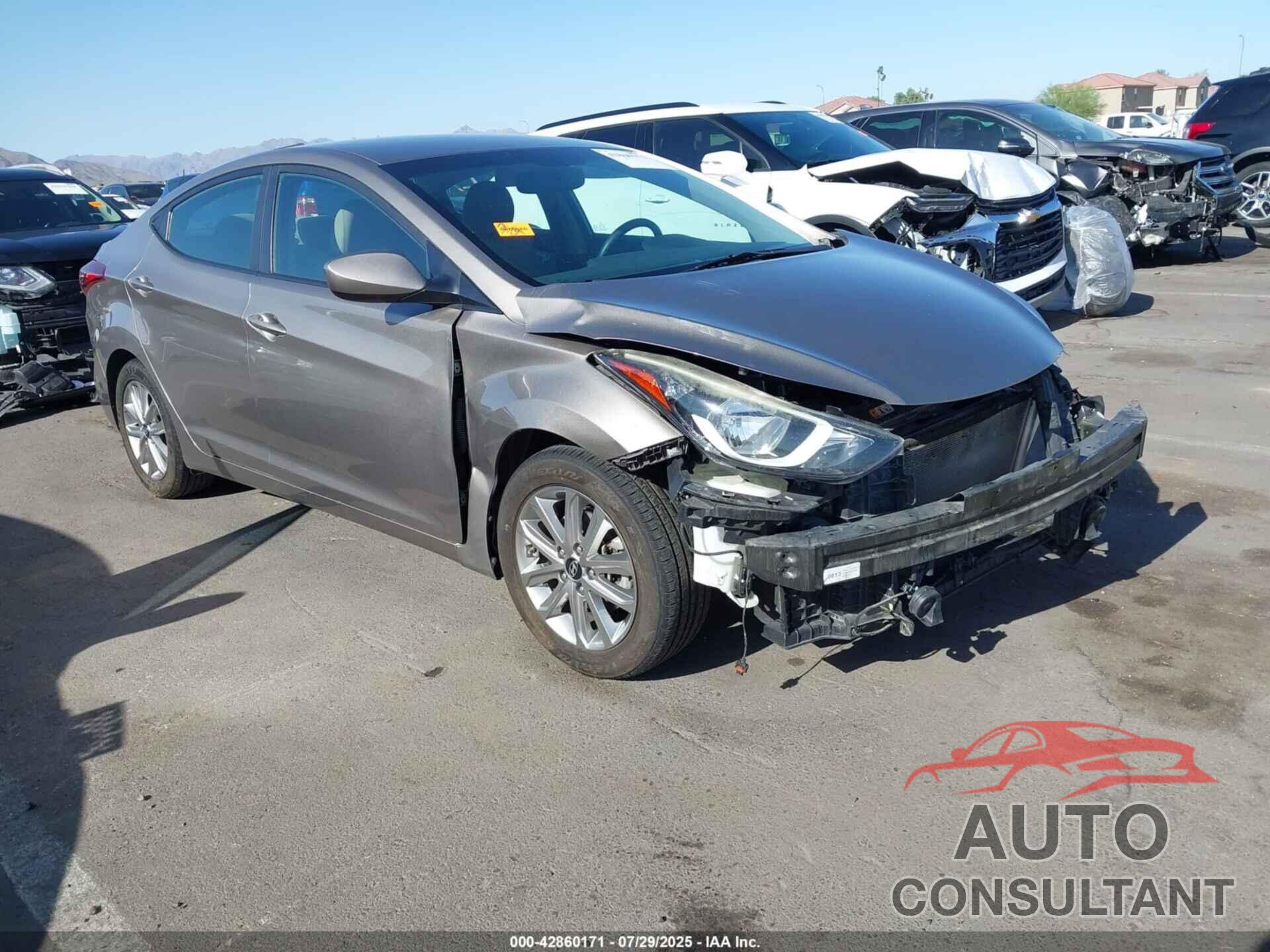 HYUNDAI ELANTRA 2016 - 5NPDH4AE1GH749088
