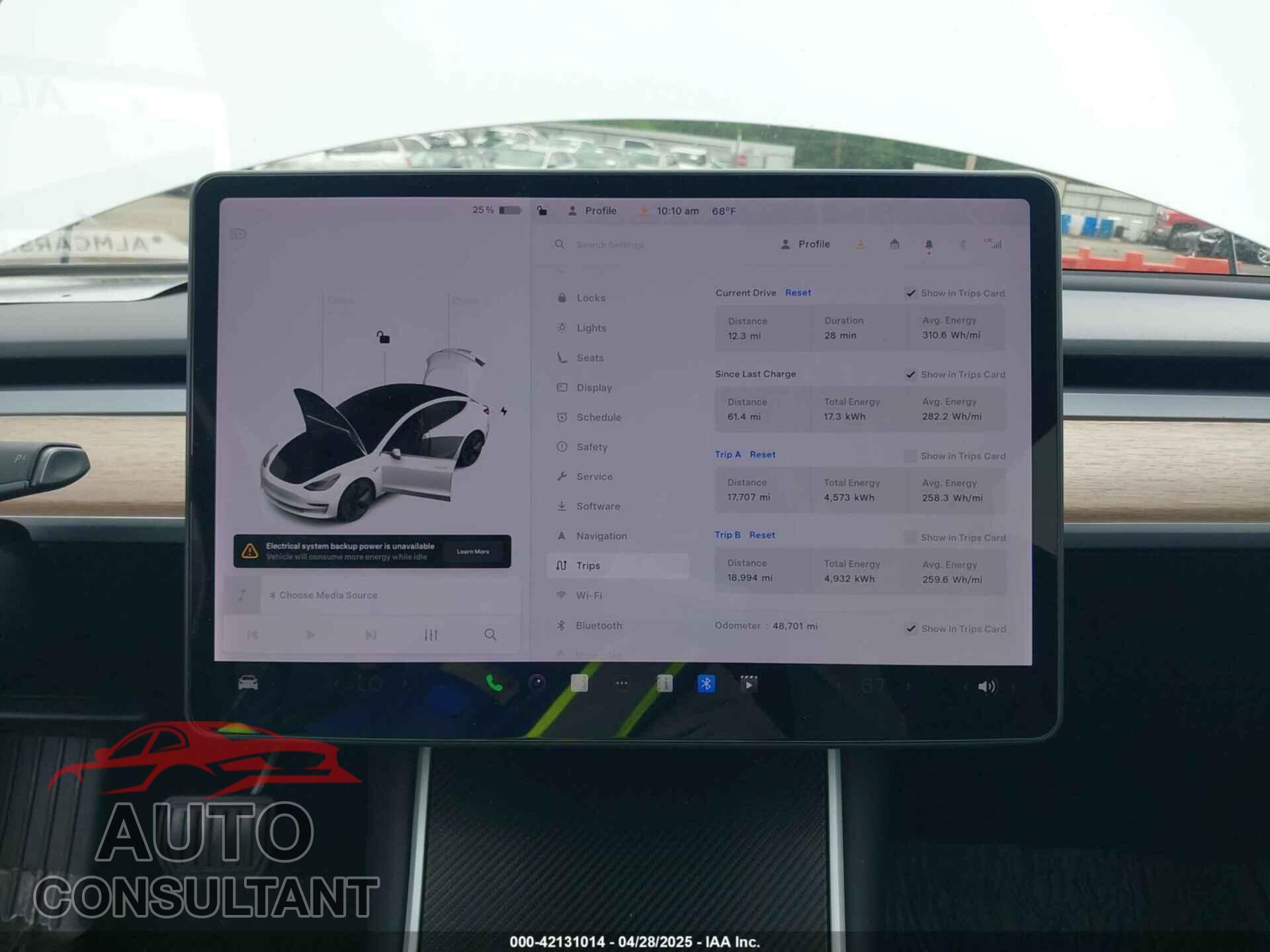 TESLA MODEL 3 2019 - 5YJ3E1EA7KF299724