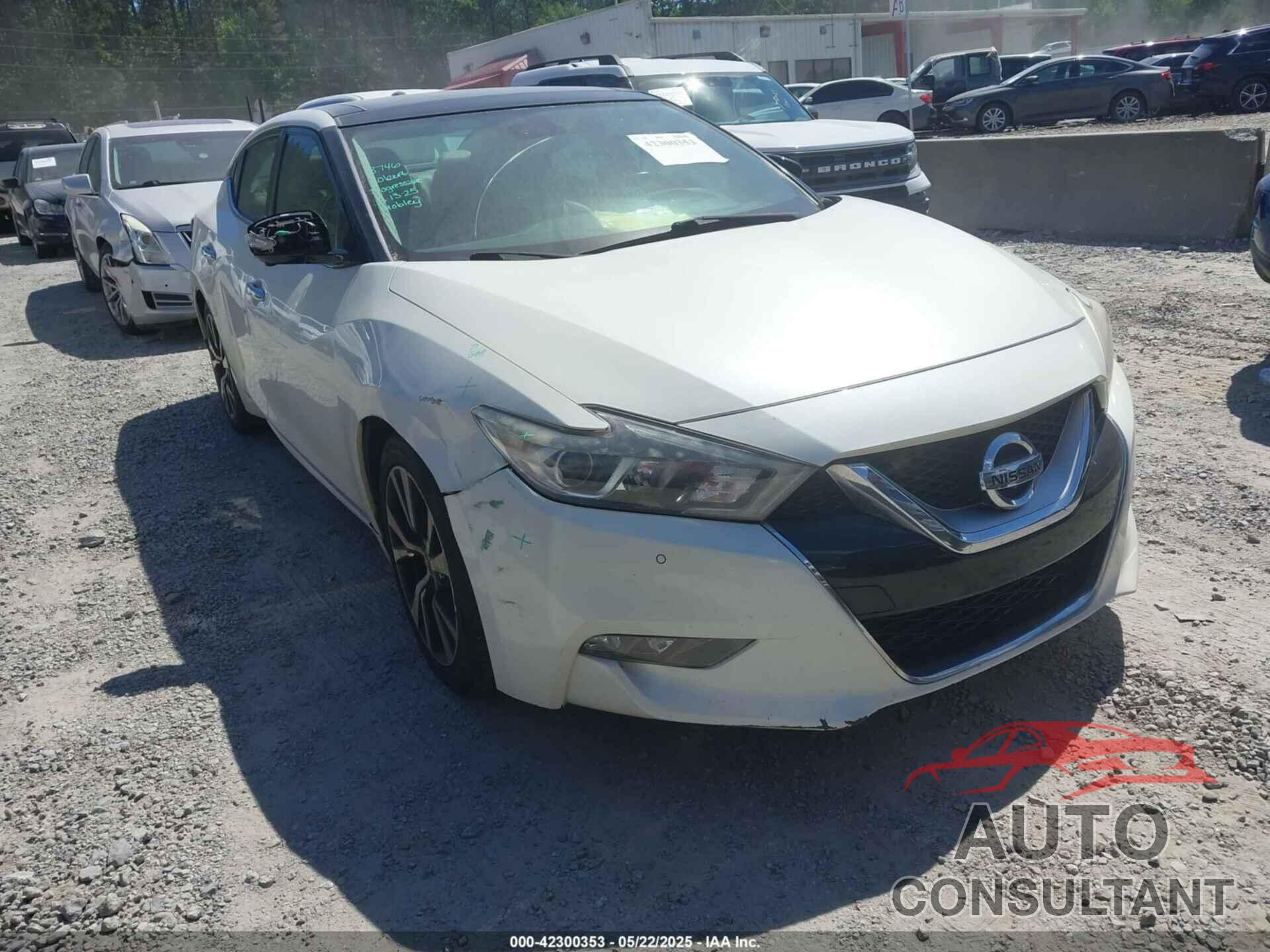 NISSAN MAXIMA 2016 - 1N4AA6AP2GC383387