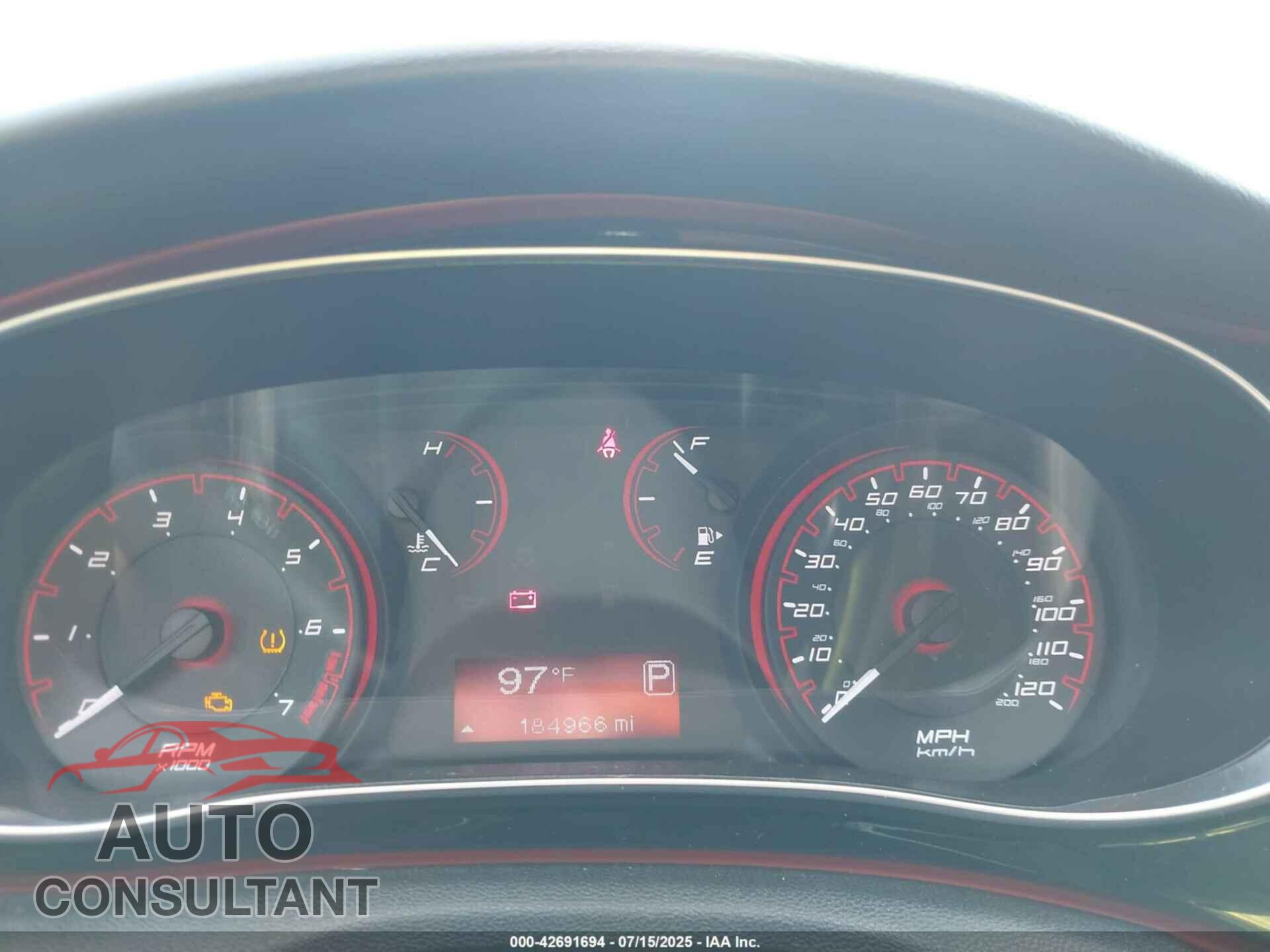 DODGE DART 2015 - 1C3CDFBB5FD330337