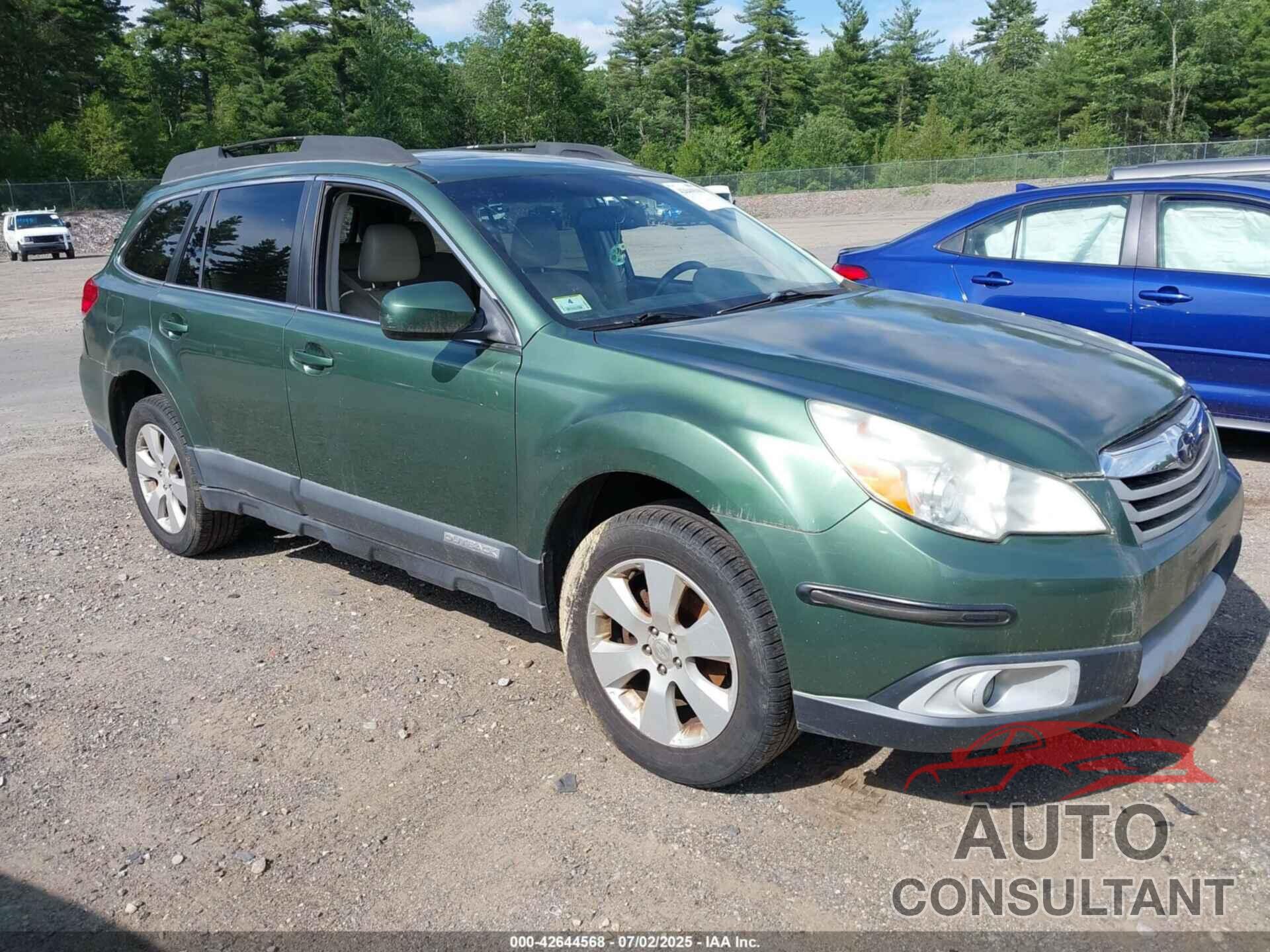 SUBARU OUTBACK 2010 - 4S4BRBKC5A3329256