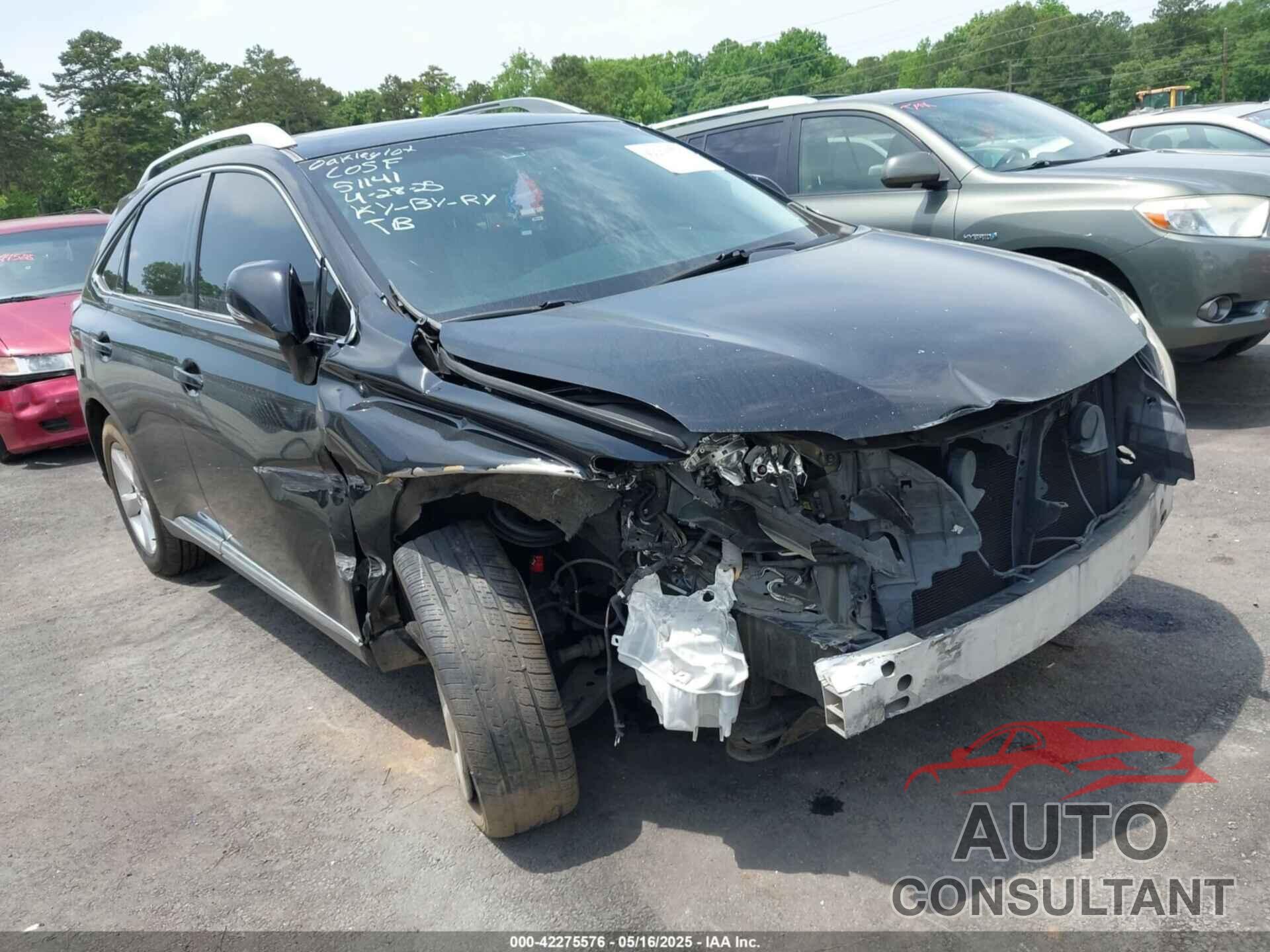 LEXUS RX 350 2010 - 2T2ZK1BAXAC017288