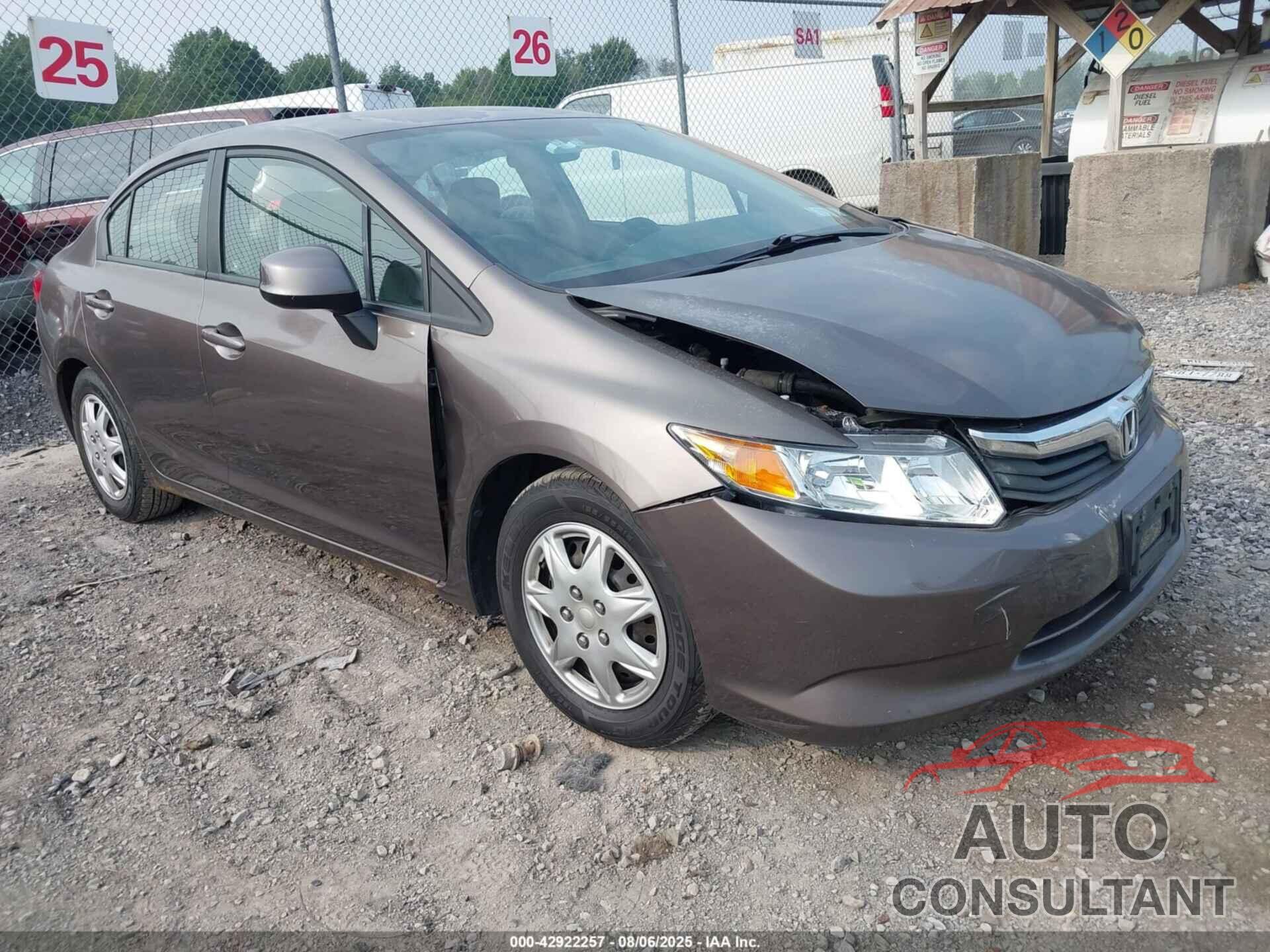 HONDA CIVIC 2012 - 2HGFB2F59CH539155