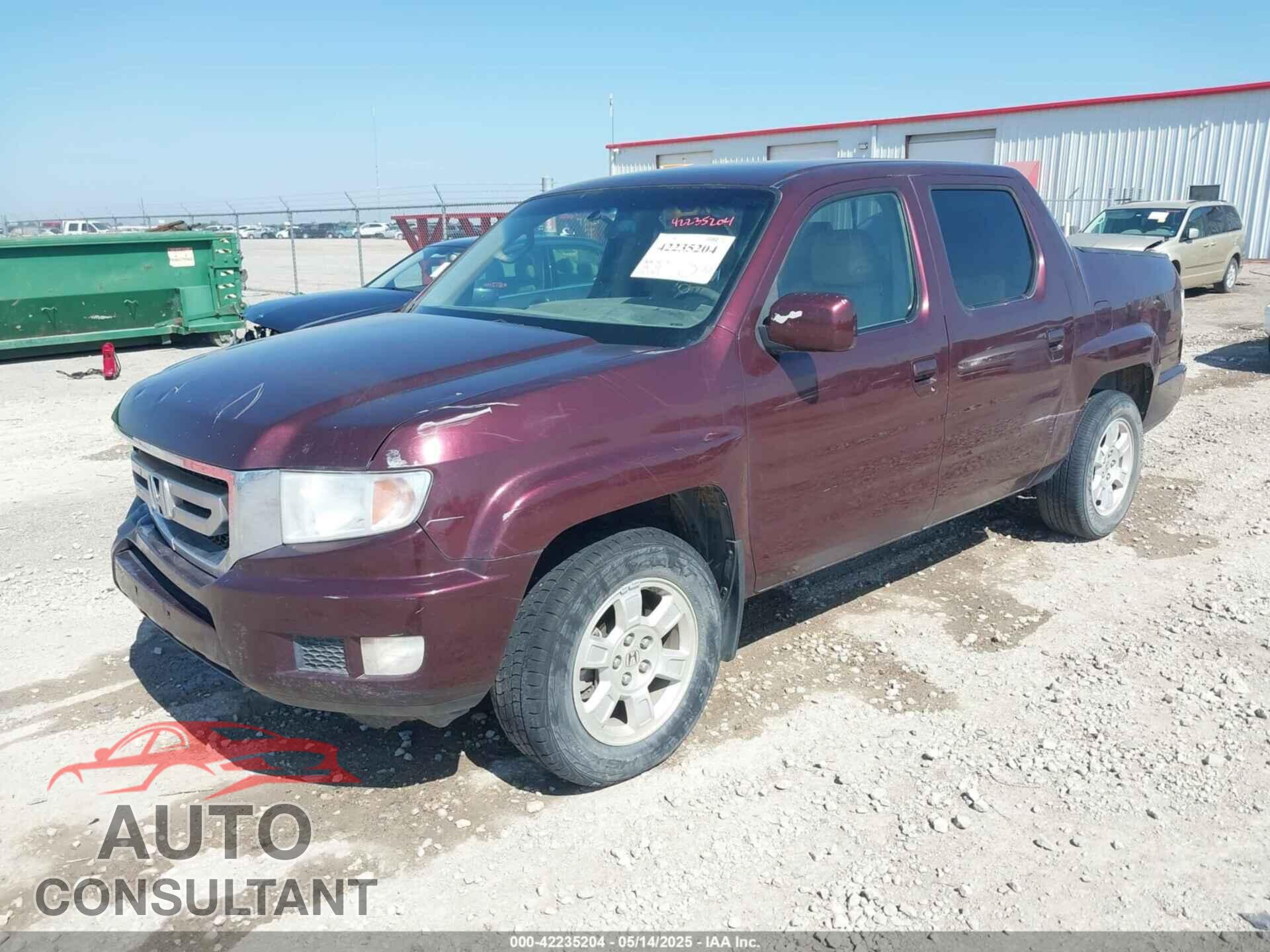 HONDA RIDGELINE 2009 - 5FPYK16439B108552
