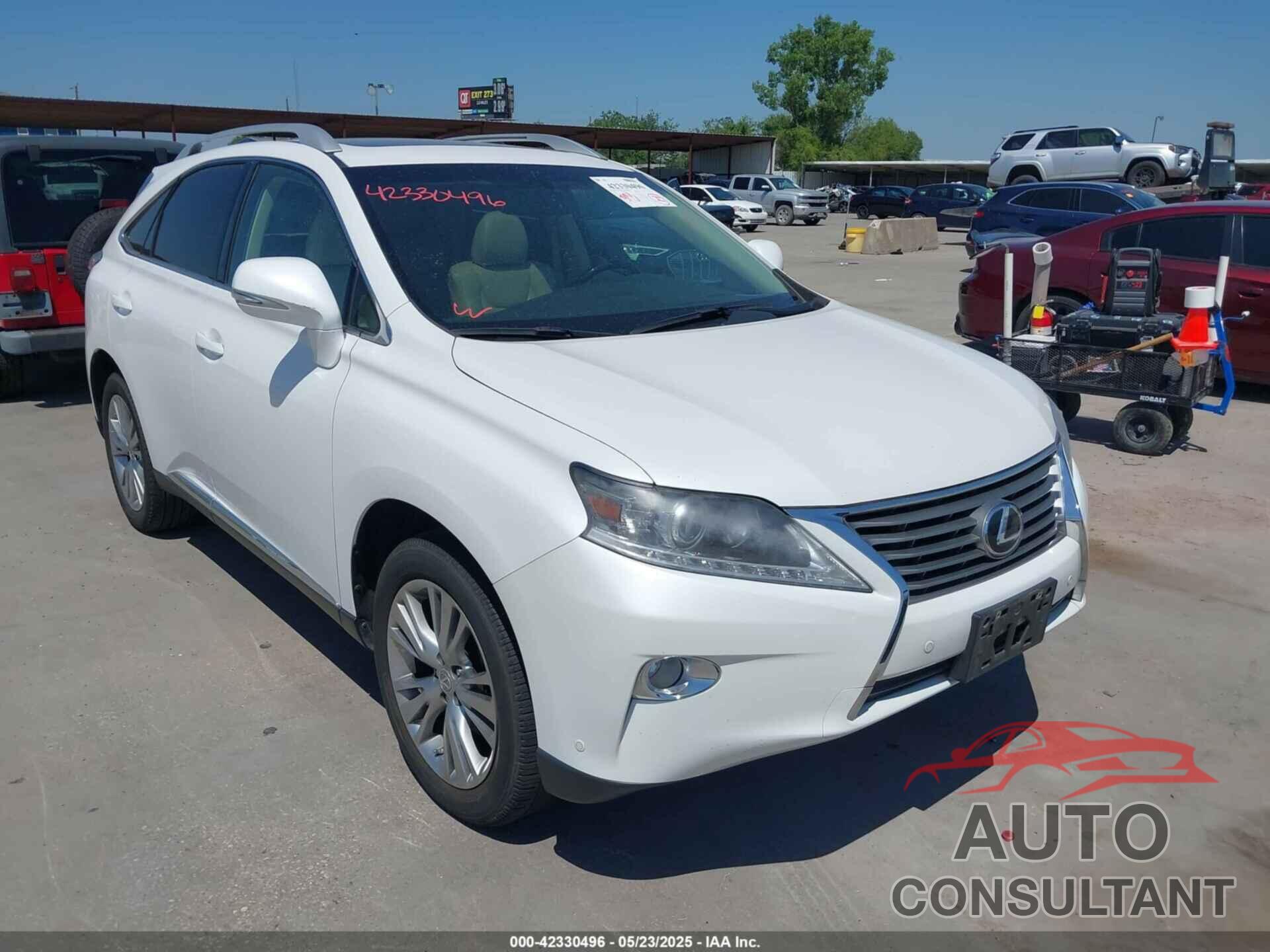 LEXUS RX 350 2013 - 2T2ZK1BA8DC125204