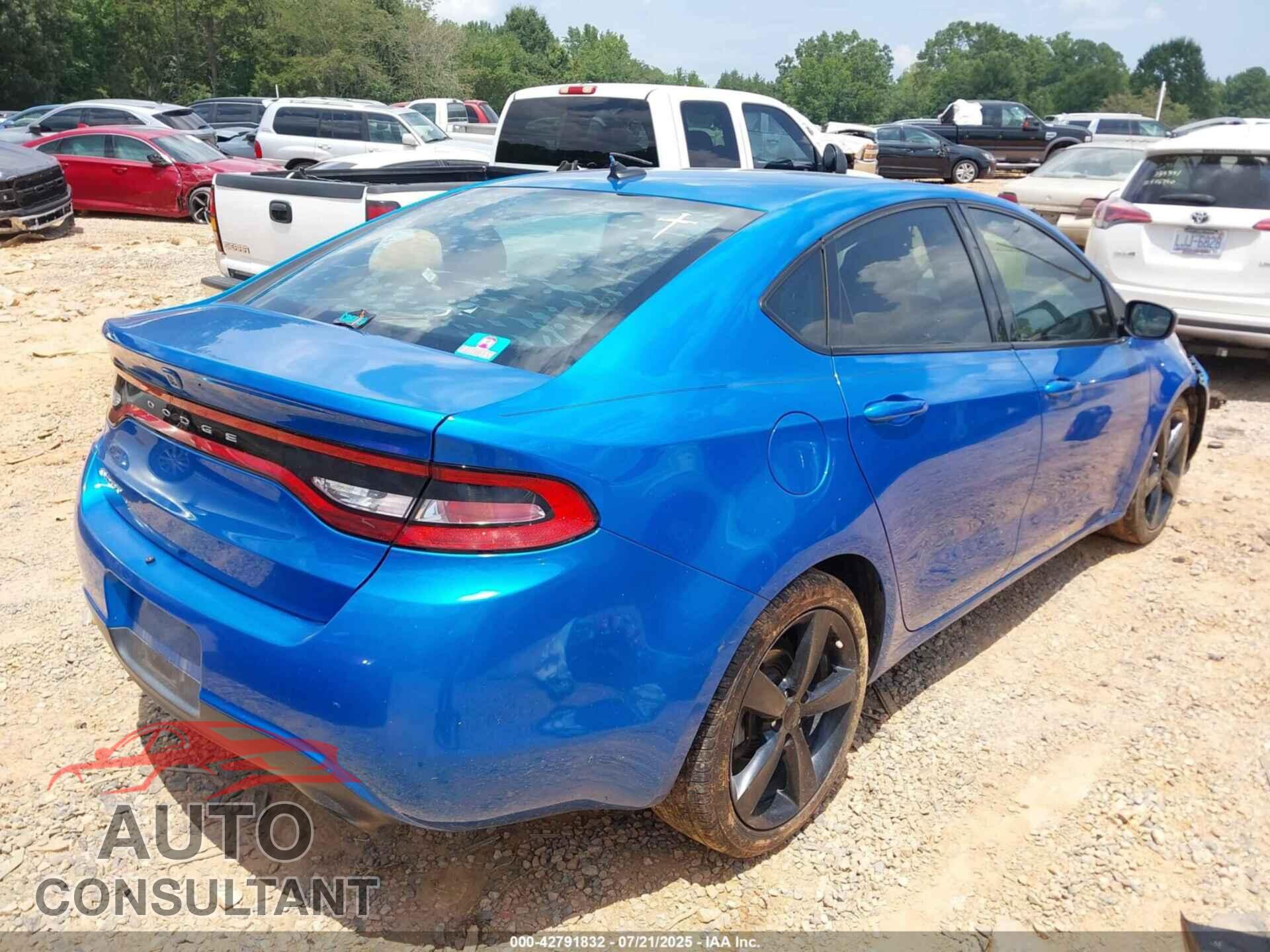 DODGE DART 2015 - 1C3CDFBBXFD242285