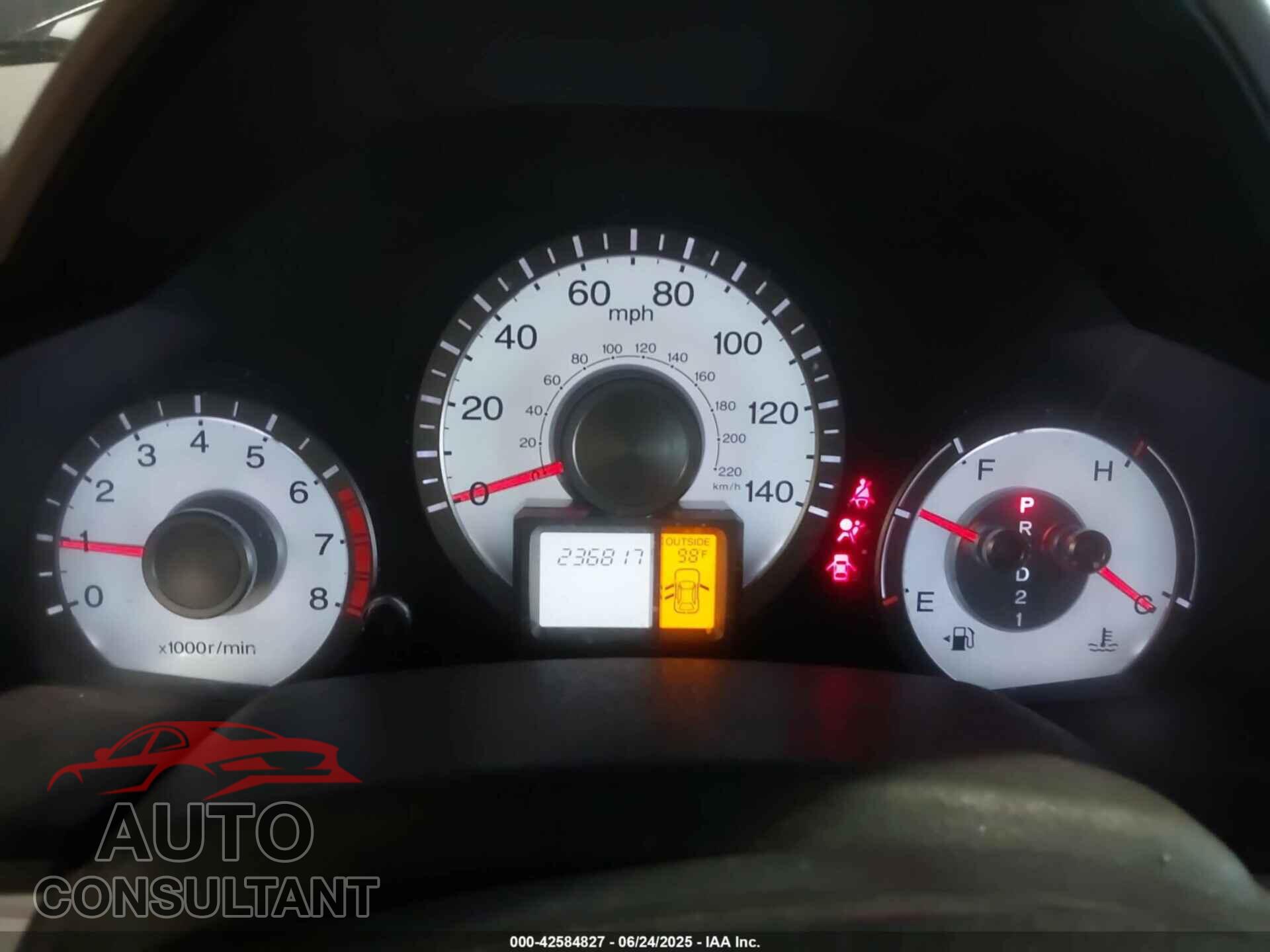 HONDA PILOT 2011 - 5FNYF4H50BB077724