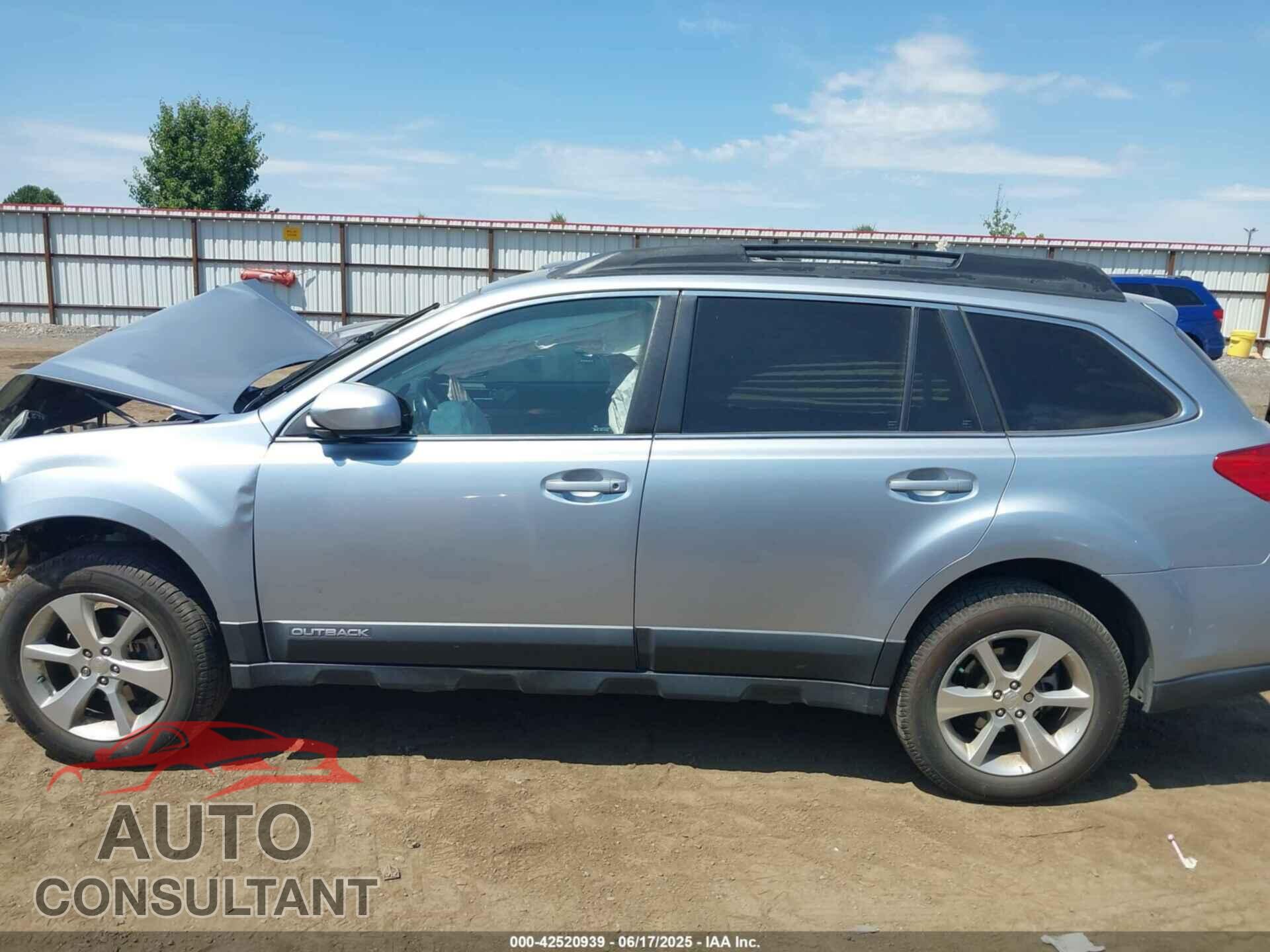 SUBARU OUTBACK 2014 - 4S4BRBLC7E3302256