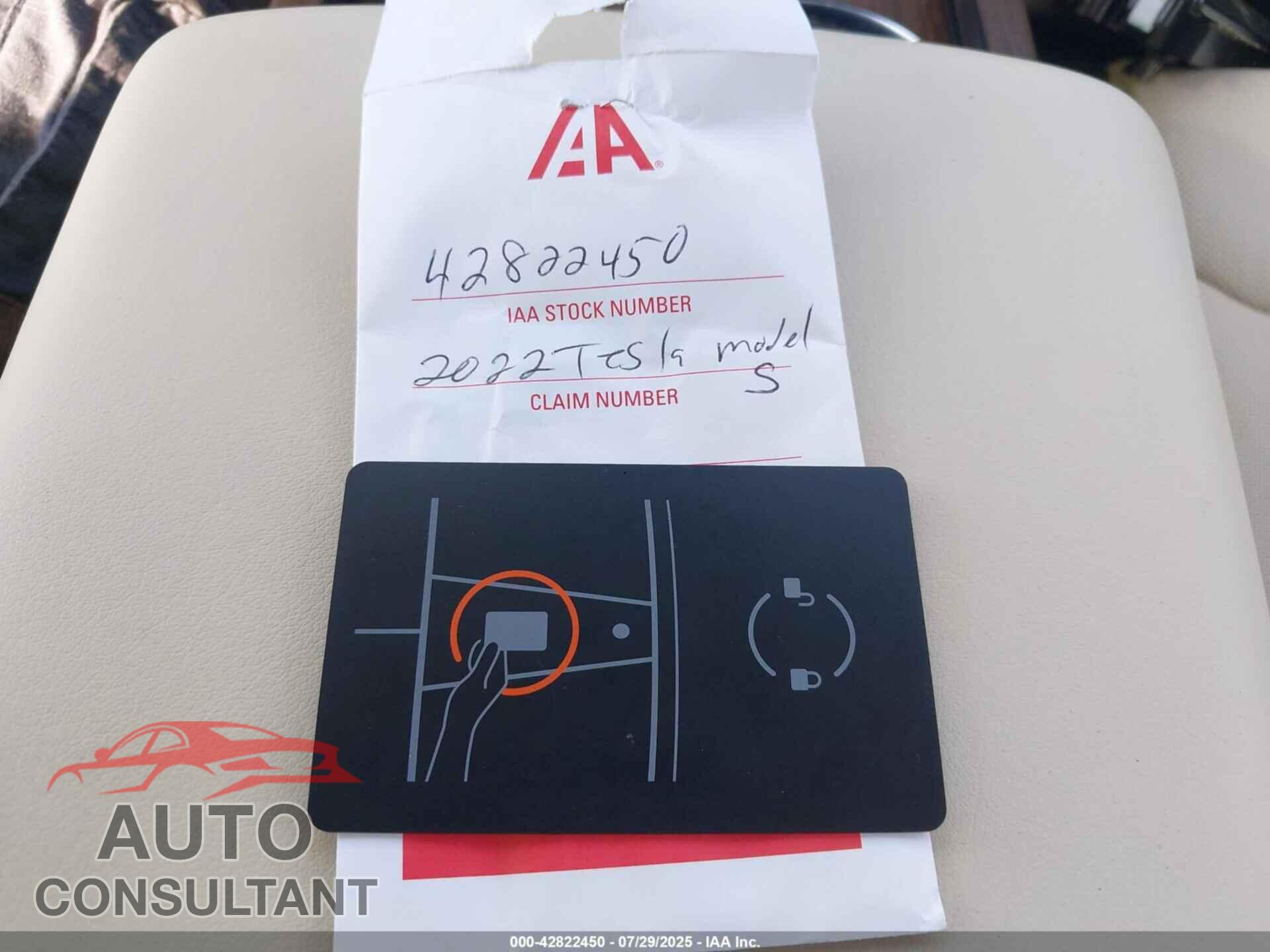 TESLA MODEL S 2022 - 5YJSA1E52NF470880
