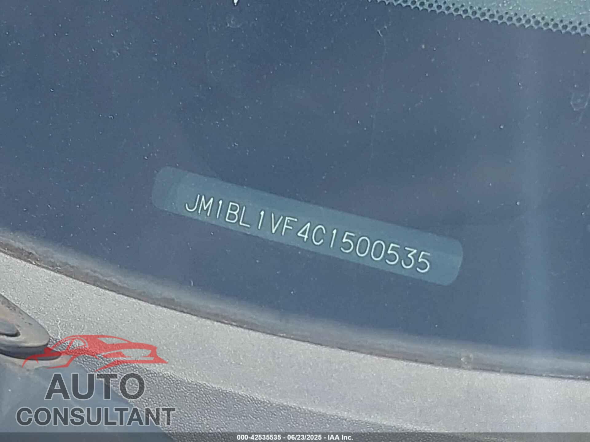 MAZDA MAZDA3 2012 - JM1BL1VF4C1500535