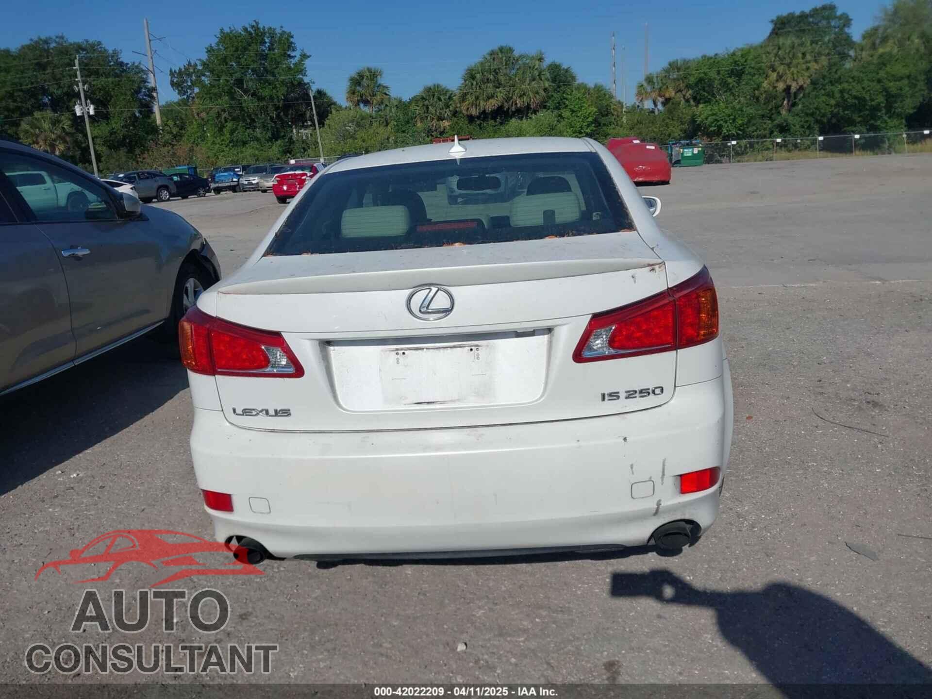 LEXUS IS 250 2009 - JTHBK262495093692