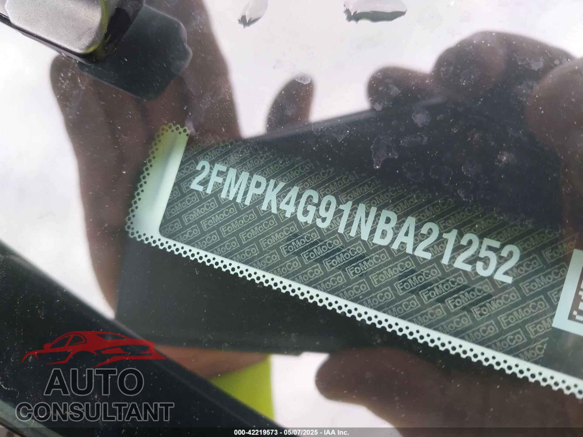 FORD EDGE 2022 - 2FMPK4G91NBA21252