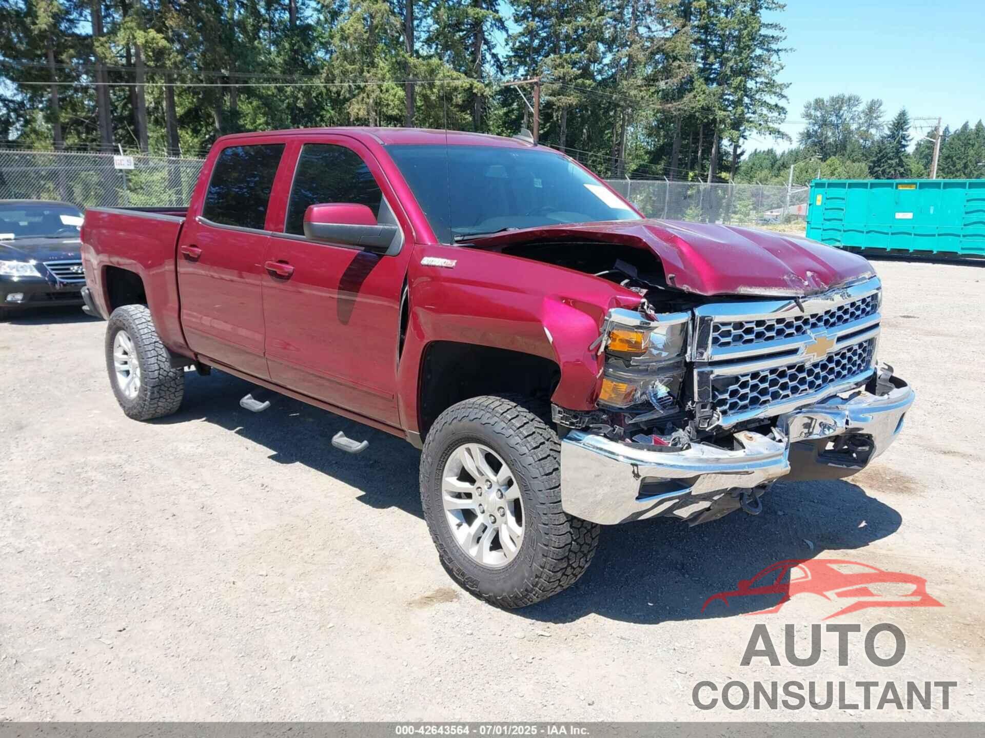 CHEVROLET SILVERADO 1500 2015 - 3GCUKREC2FG374438