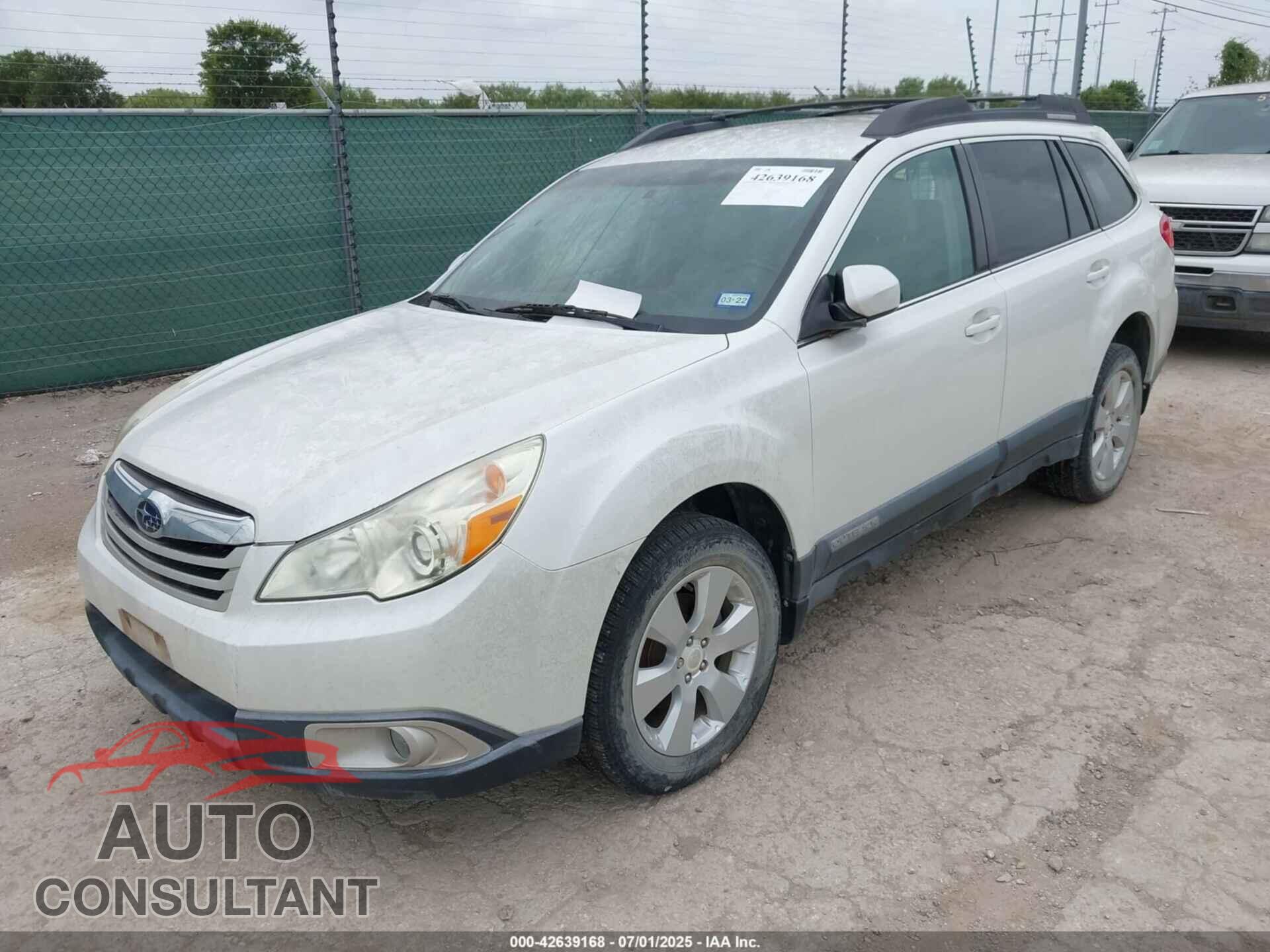 SUBARU OUTBACK 2011 - 4S4BRBCC7B3445512