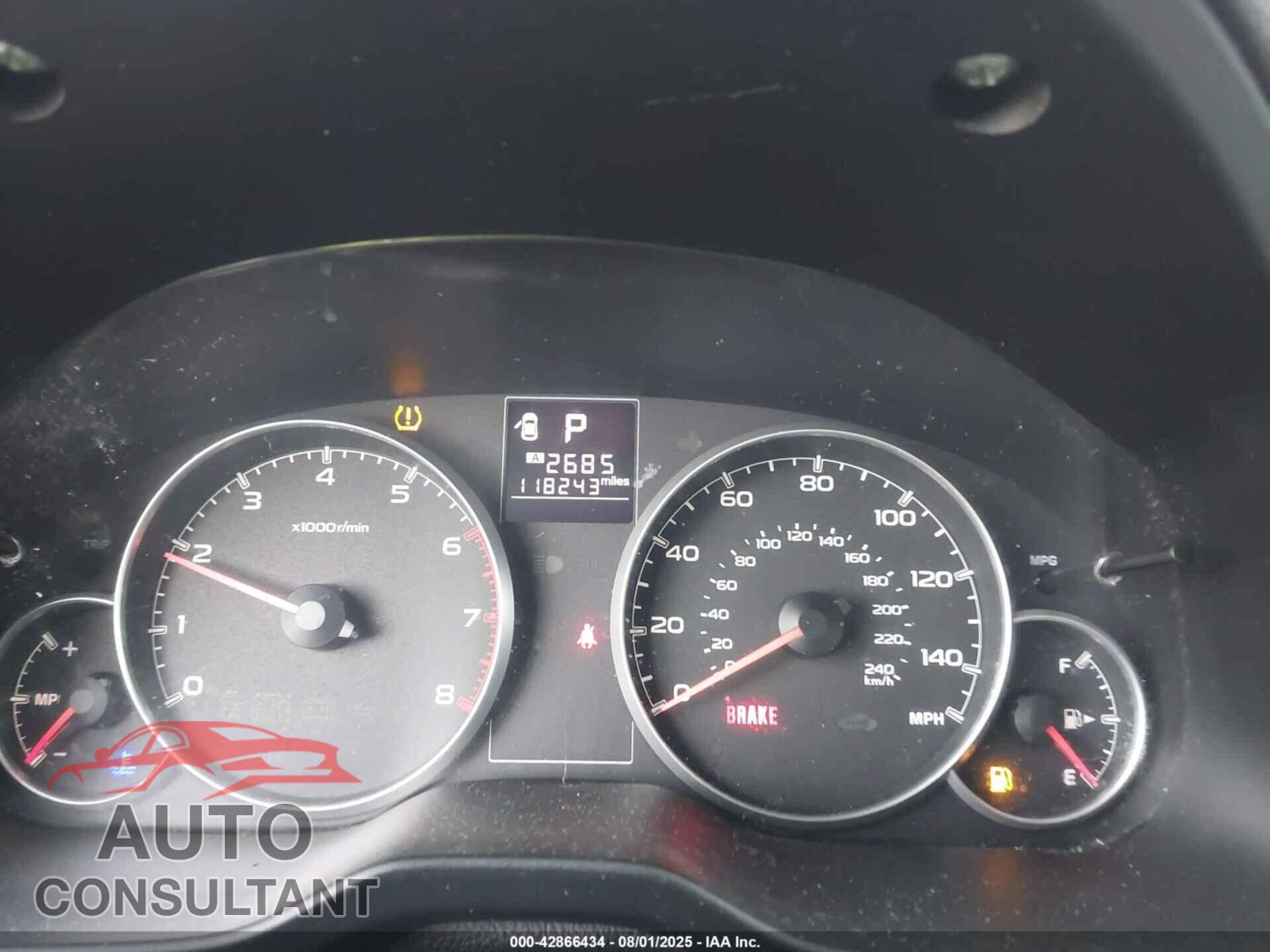 SUBARU OUTBACK 2013 - 4S4BRBCC5D3290820
