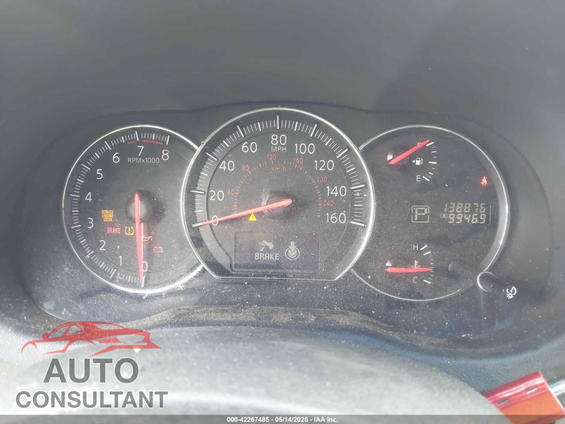 NISSAN MAXIMA 2014 - 1N4AA5AP8EC472548