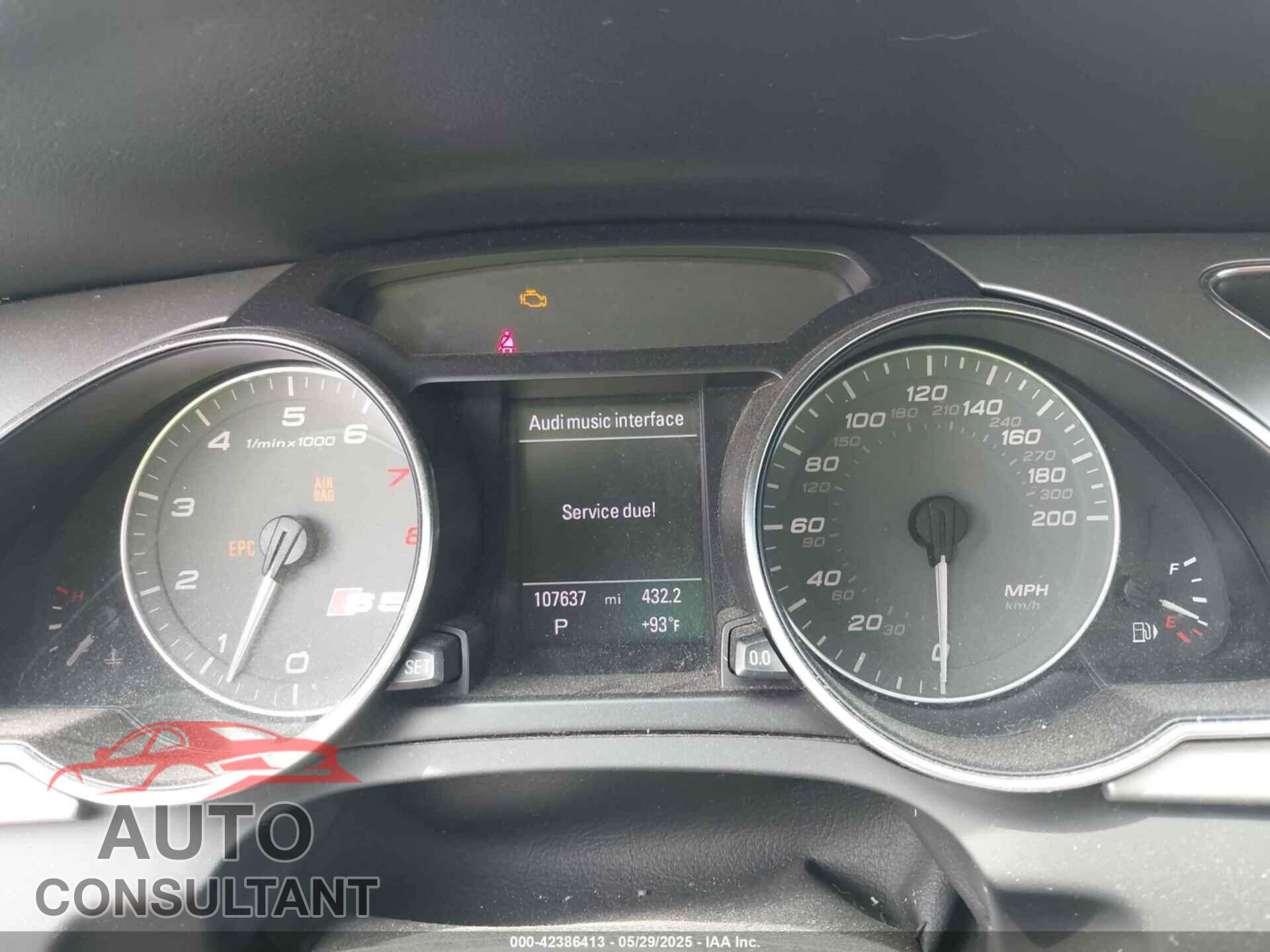 AUDI S5 2012 - WAUVVAFR4CA001795