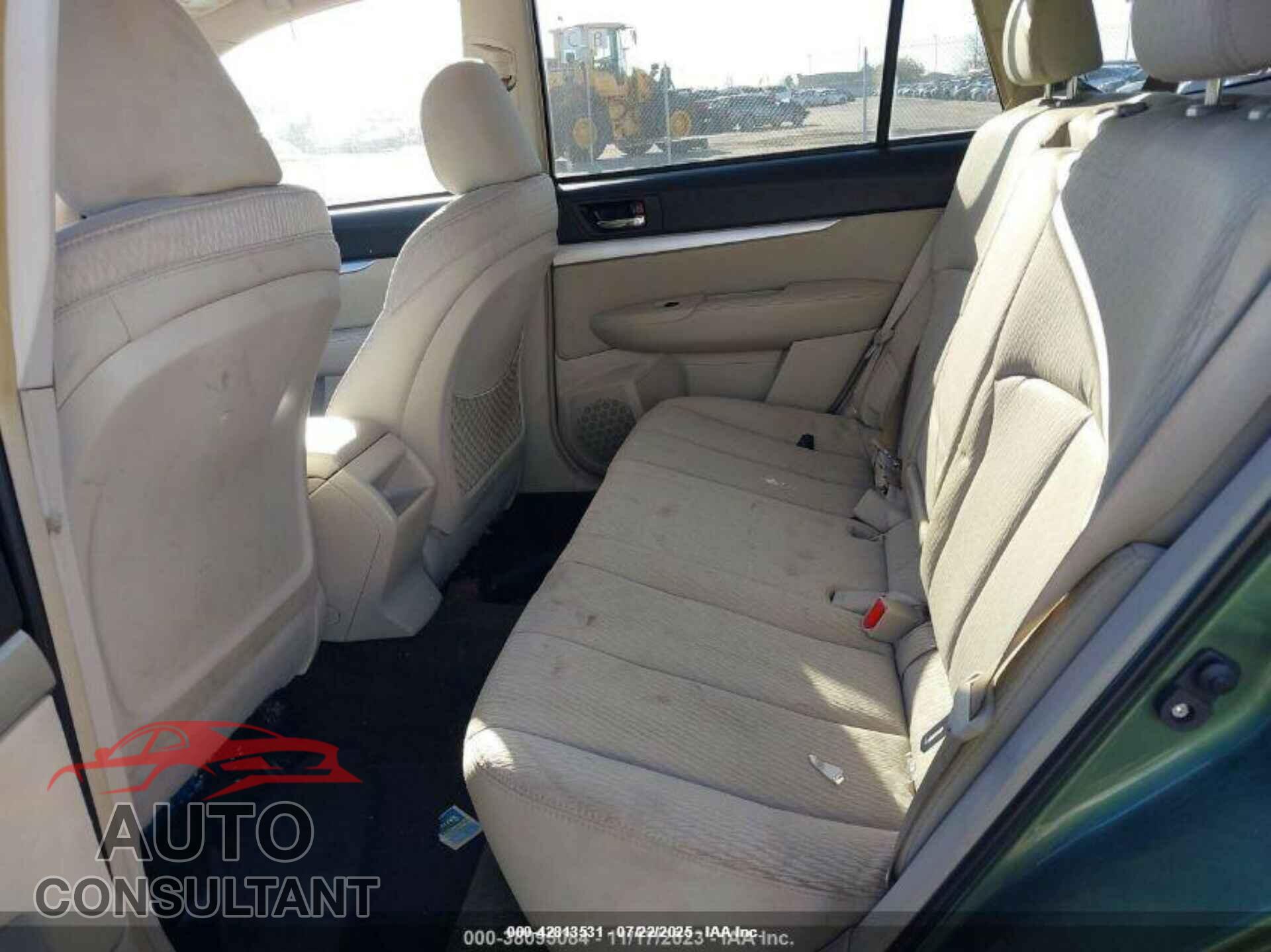 SUBARU OUTBACK 2012 - 4S4BRBFC7C1216191