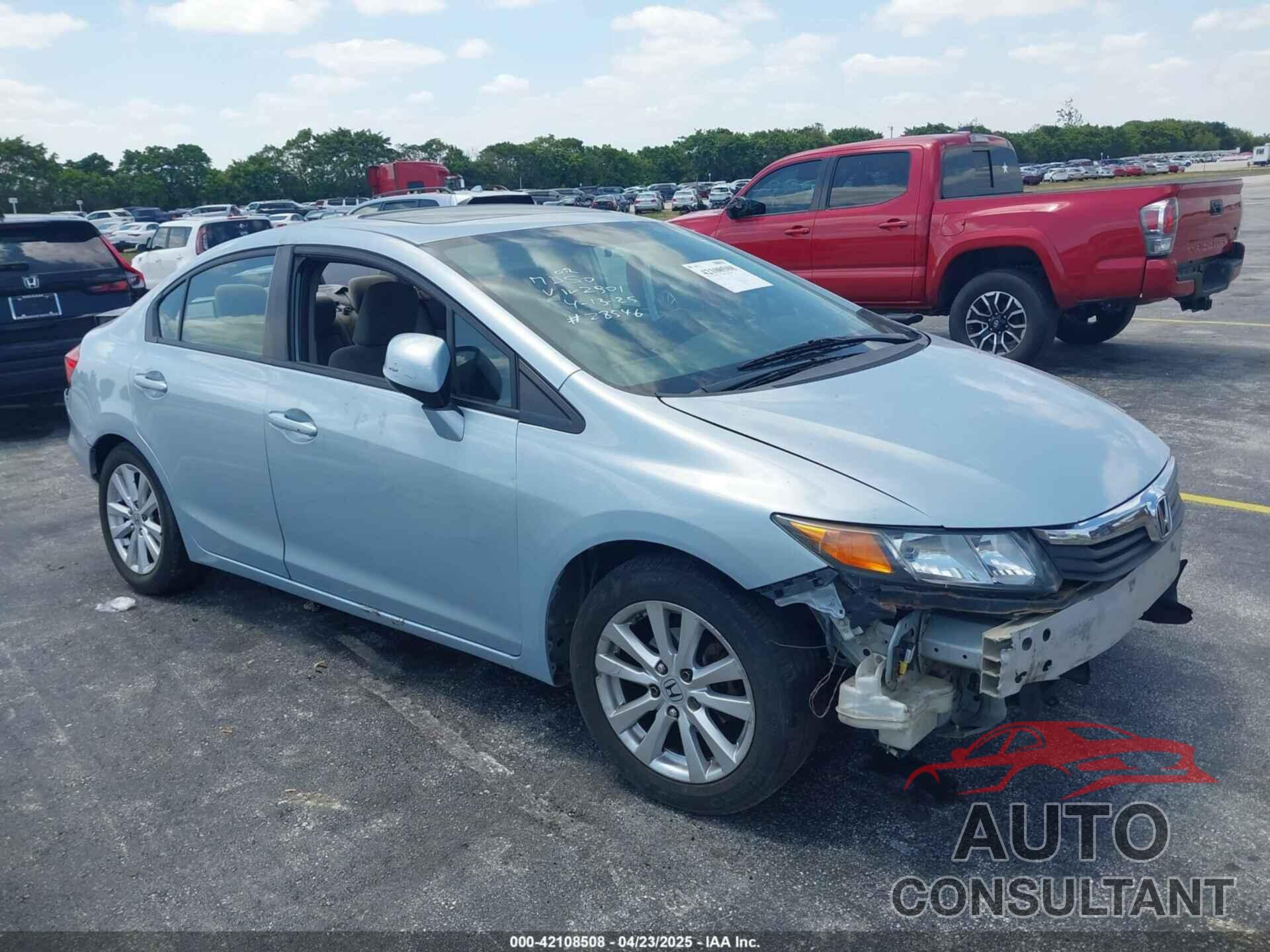 HONDA CIVIC 2012 - 19XFB2F86CE312901