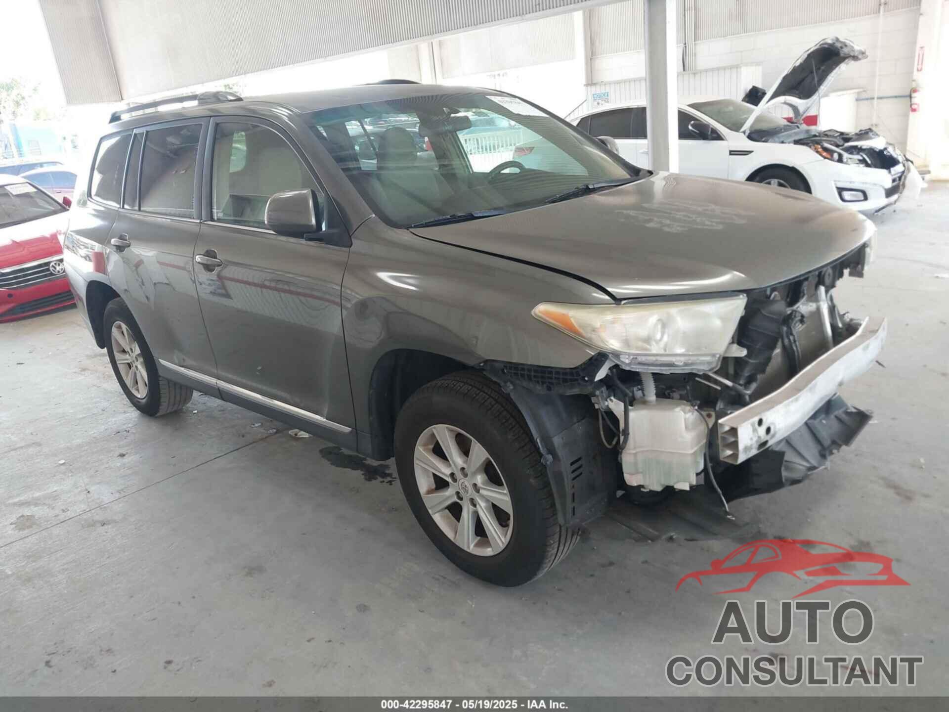 TOYOTA HIGHLANDER 2012 - 5TDZK3EH3CS088254